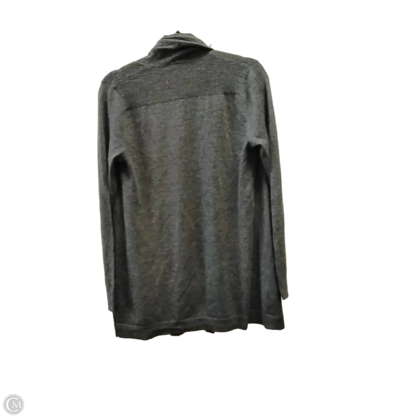Sweater Cardigan By Talbots In Grey, Size: S