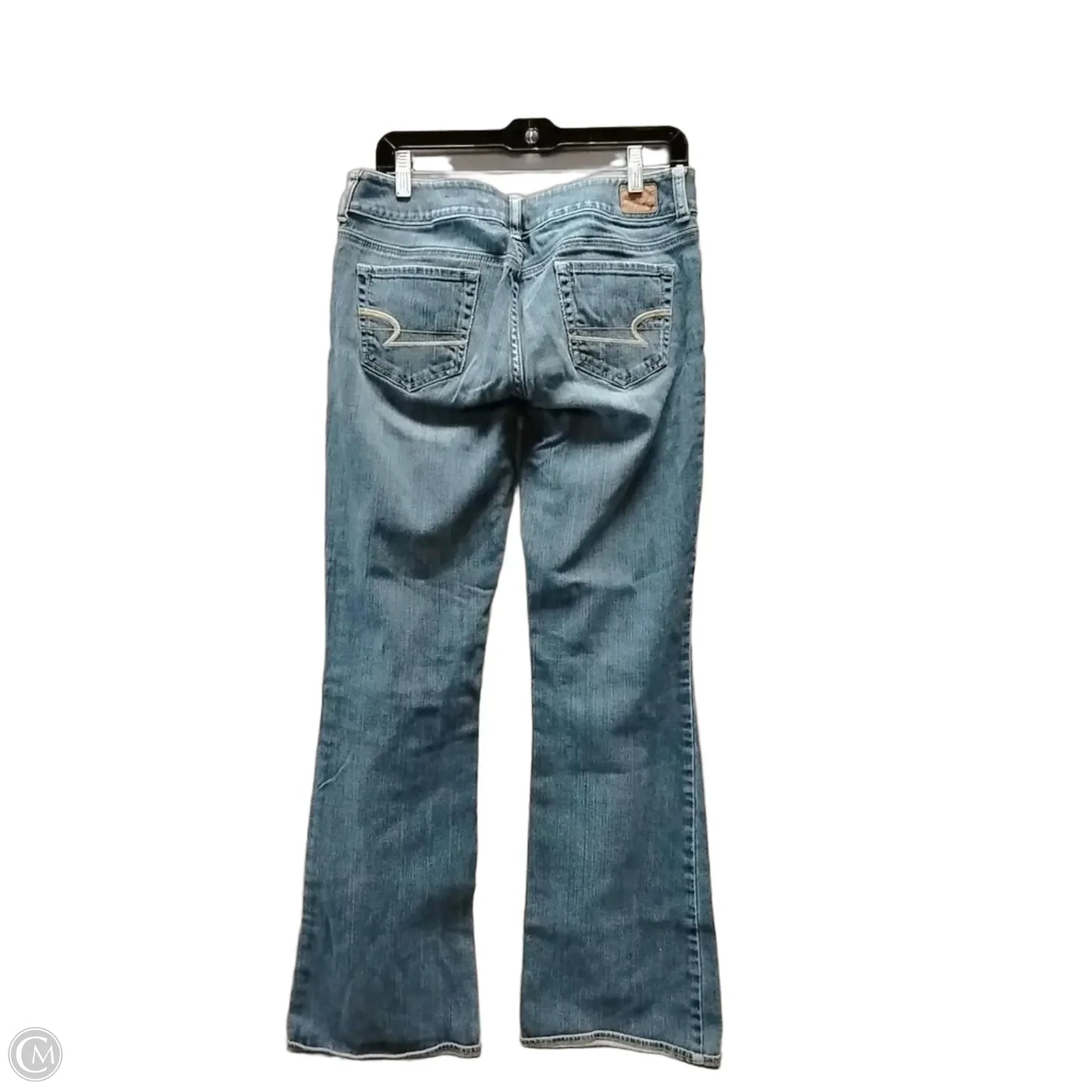 Jeans Boot Cut By American Eagle In Blue Denim, Size: 8