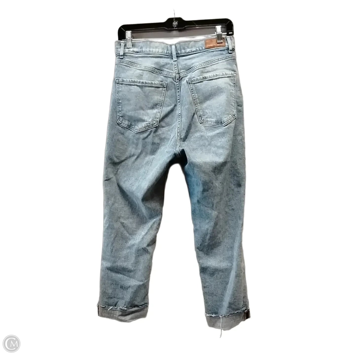 Jeans Straight By Express In Blue Denim, Size: 8