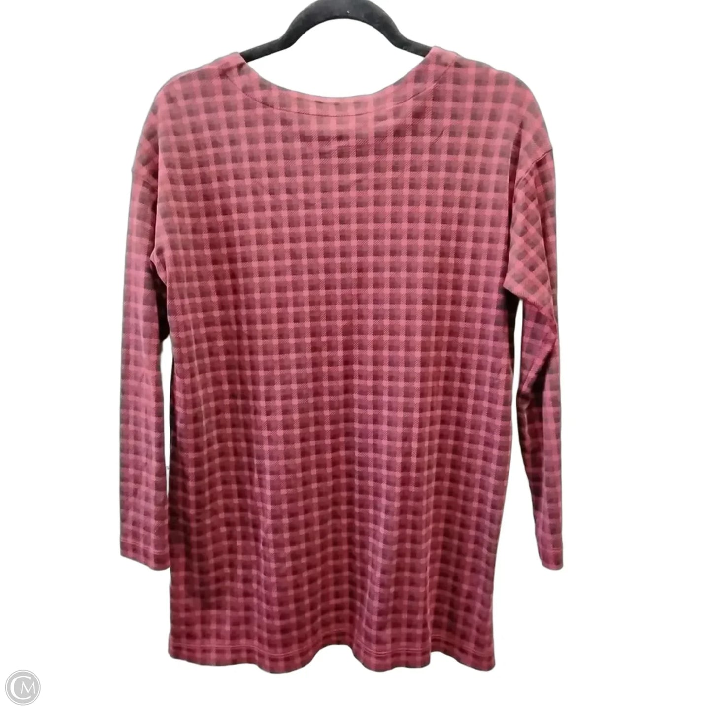 Top Long Sleeve By J. Jill In Plaid Pattern, Size: S