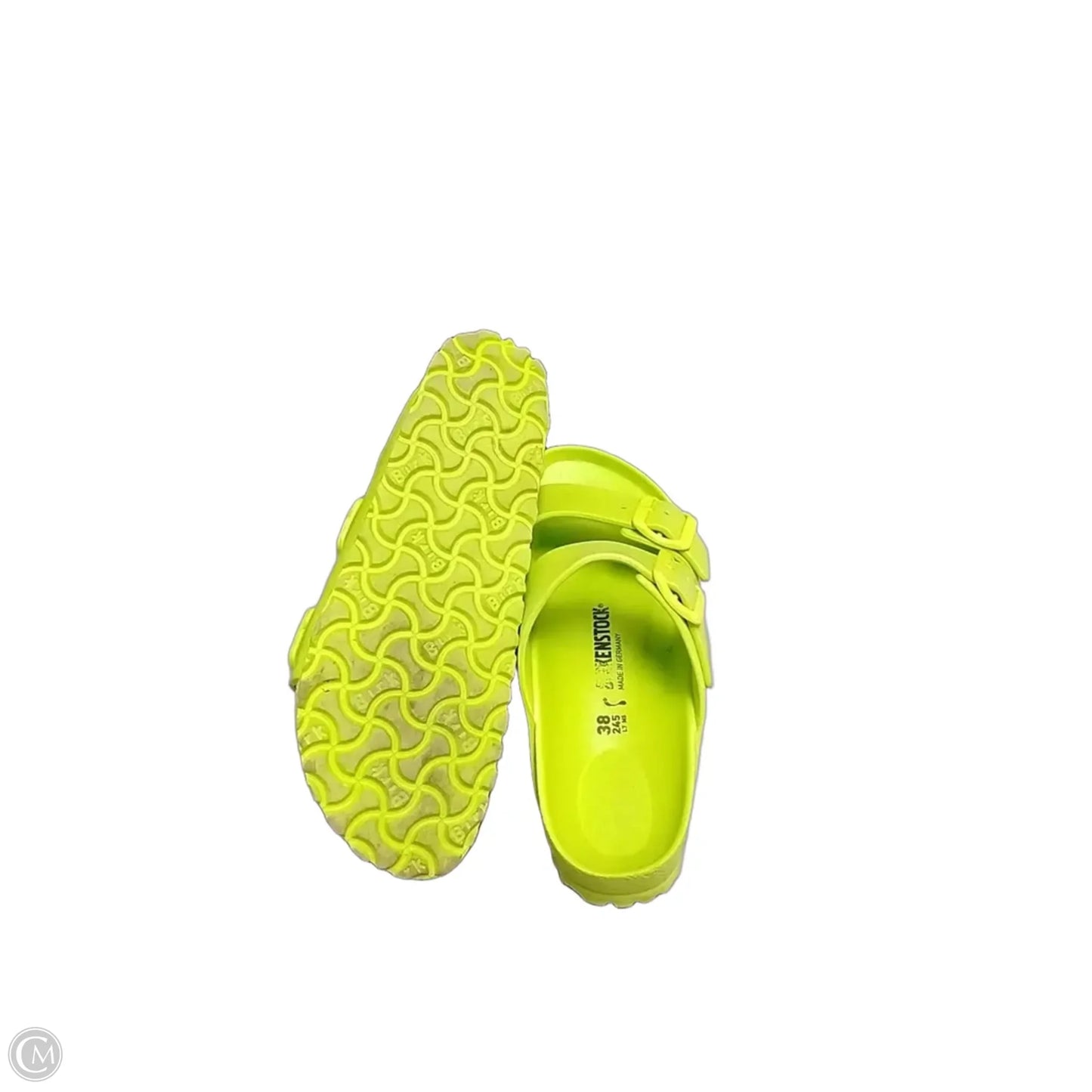 Sandals Flats By Birkenstock In Green, Size: 8