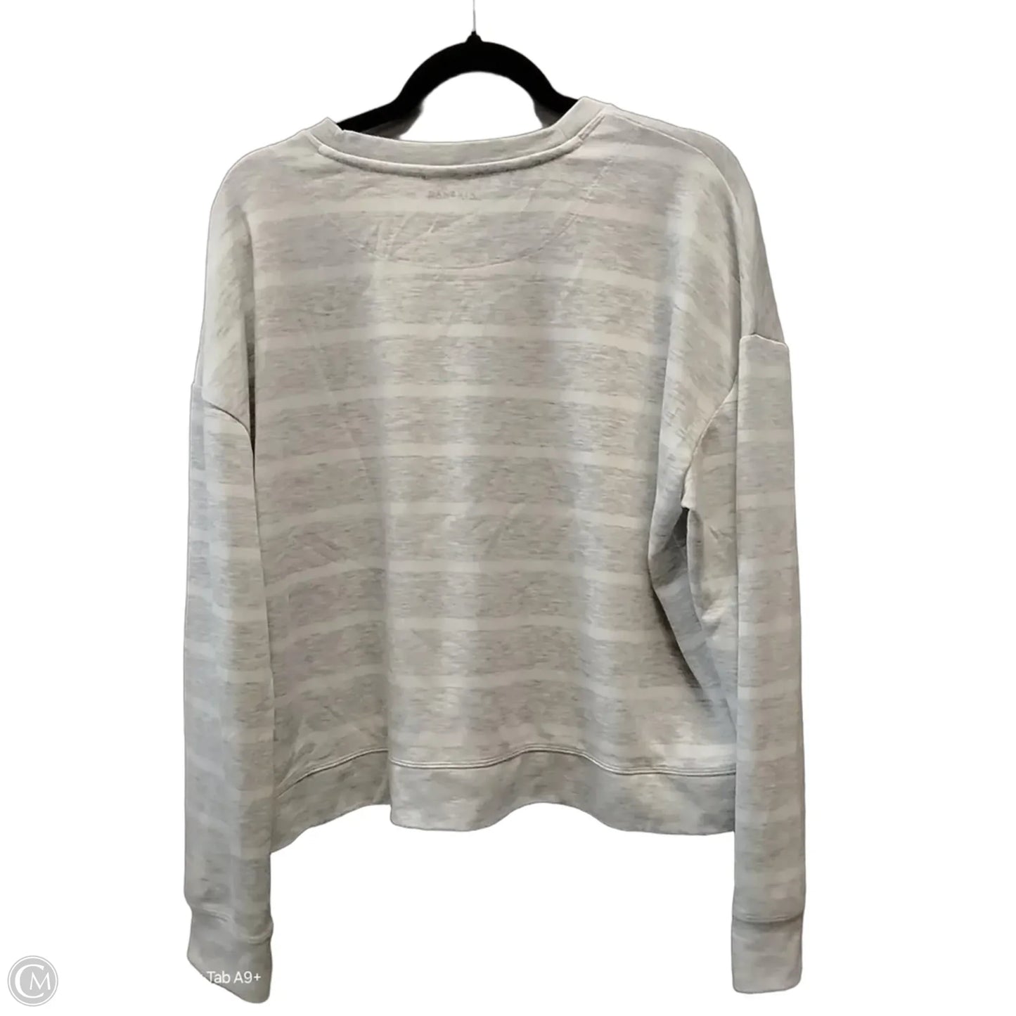 Athletic Top Long Sleeve Collar By Danskin In Striped Pattern, Size: Xl
