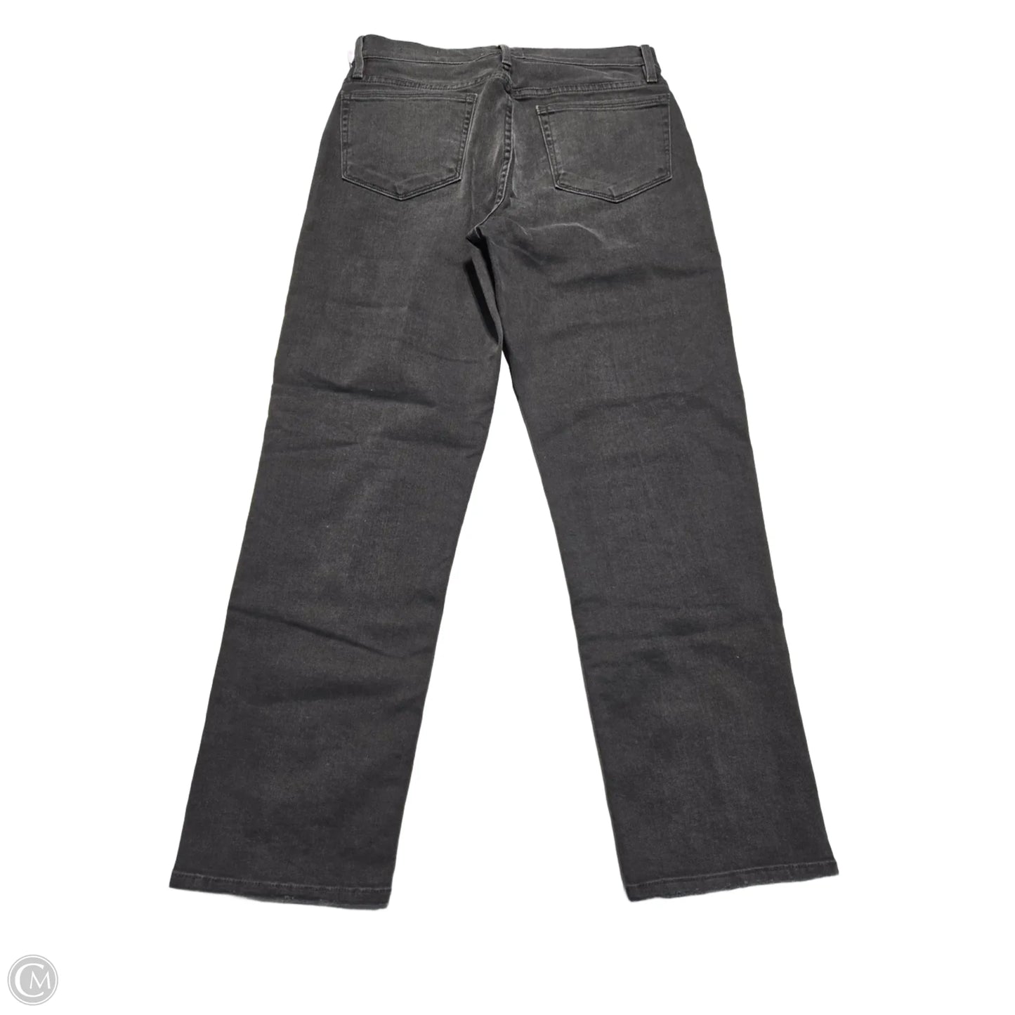 Jeans Wide Leg By Frame In Black Denim, Size: 8