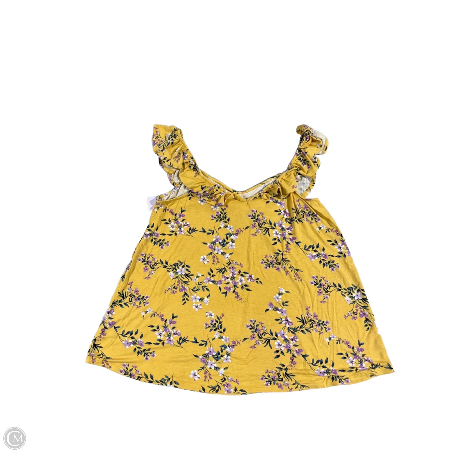 Top Sleeveless By Torrid In Yellow, Size: 1x