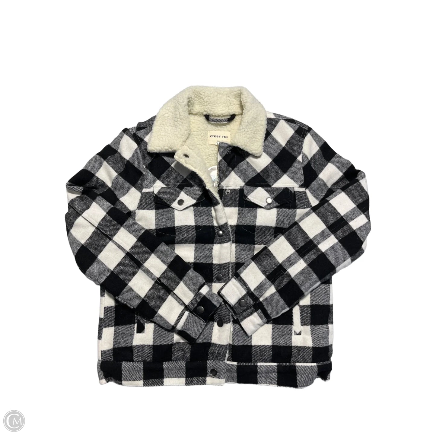Jacket Other By Cme In Black & White, Size: S