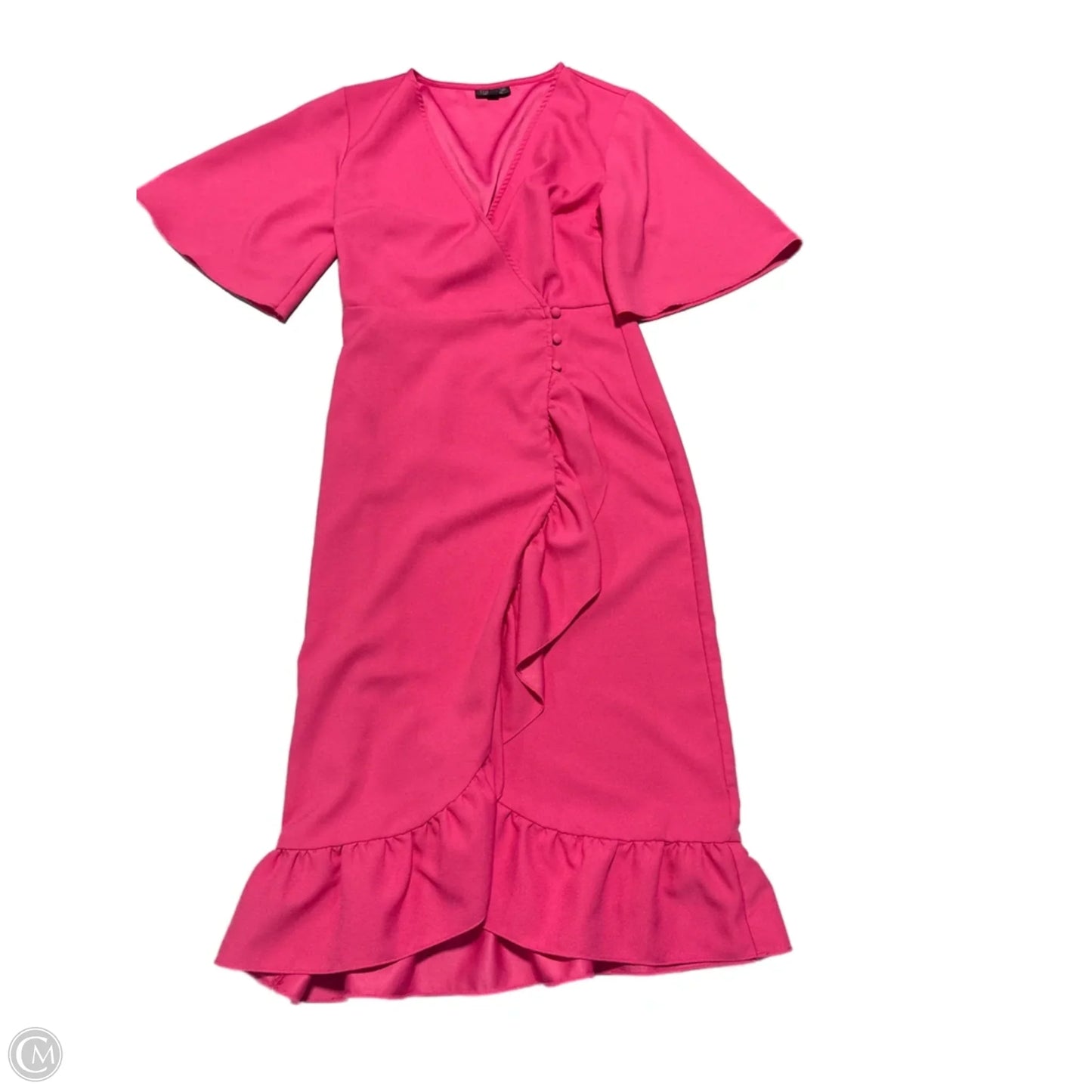 Dress Casual Midi By Top Shop In Pink, Size: S