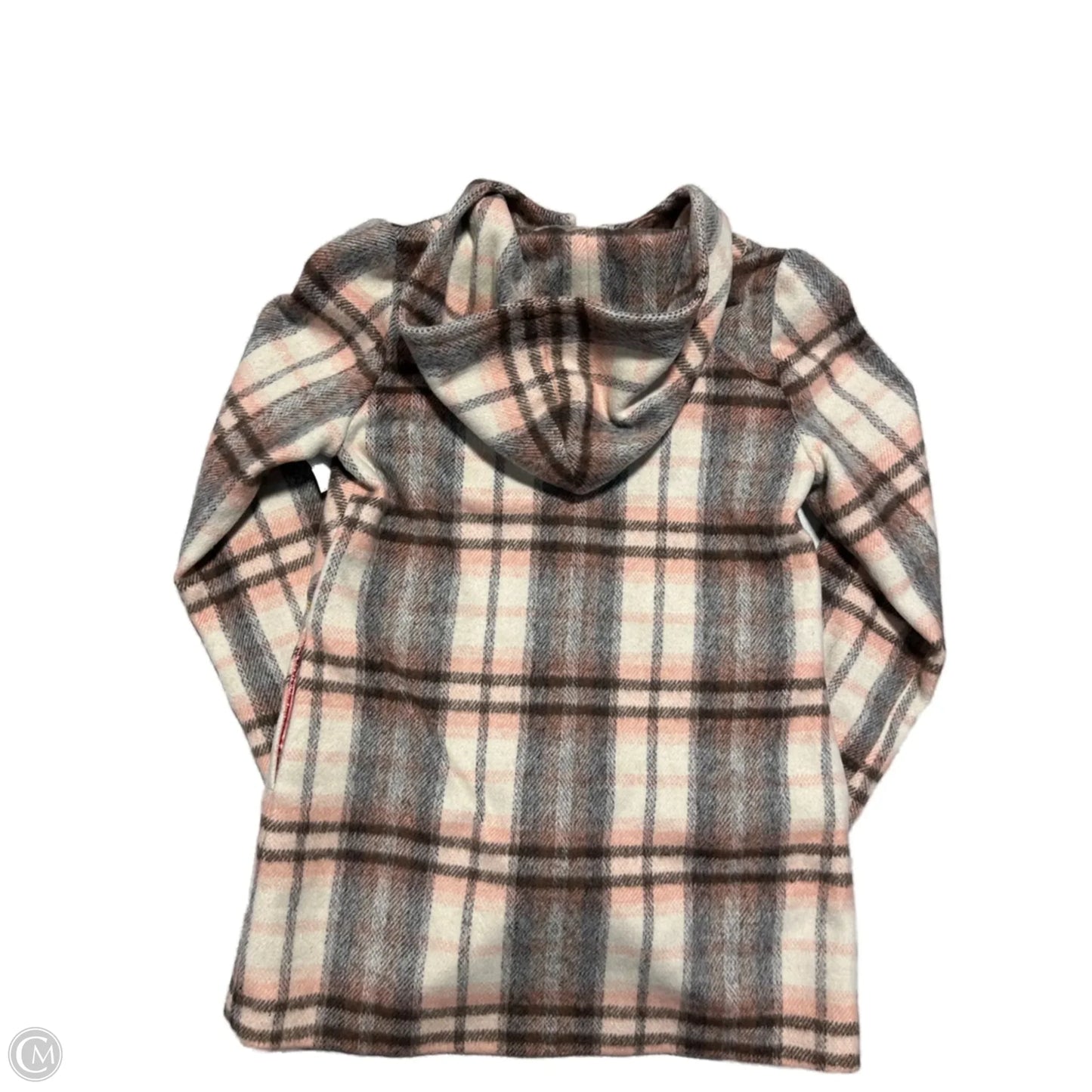 Coat Peacoat By Cmc In Plaid Pattern, Size: S
