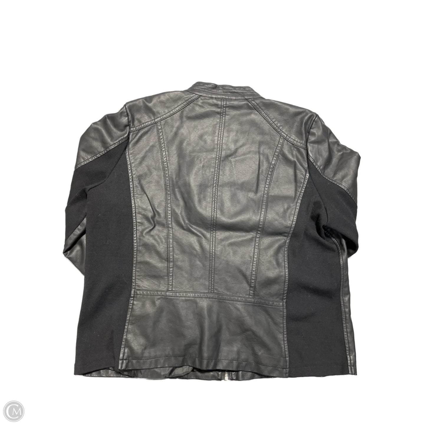 Jacket Leather By Maurices In Black, Size: 2x