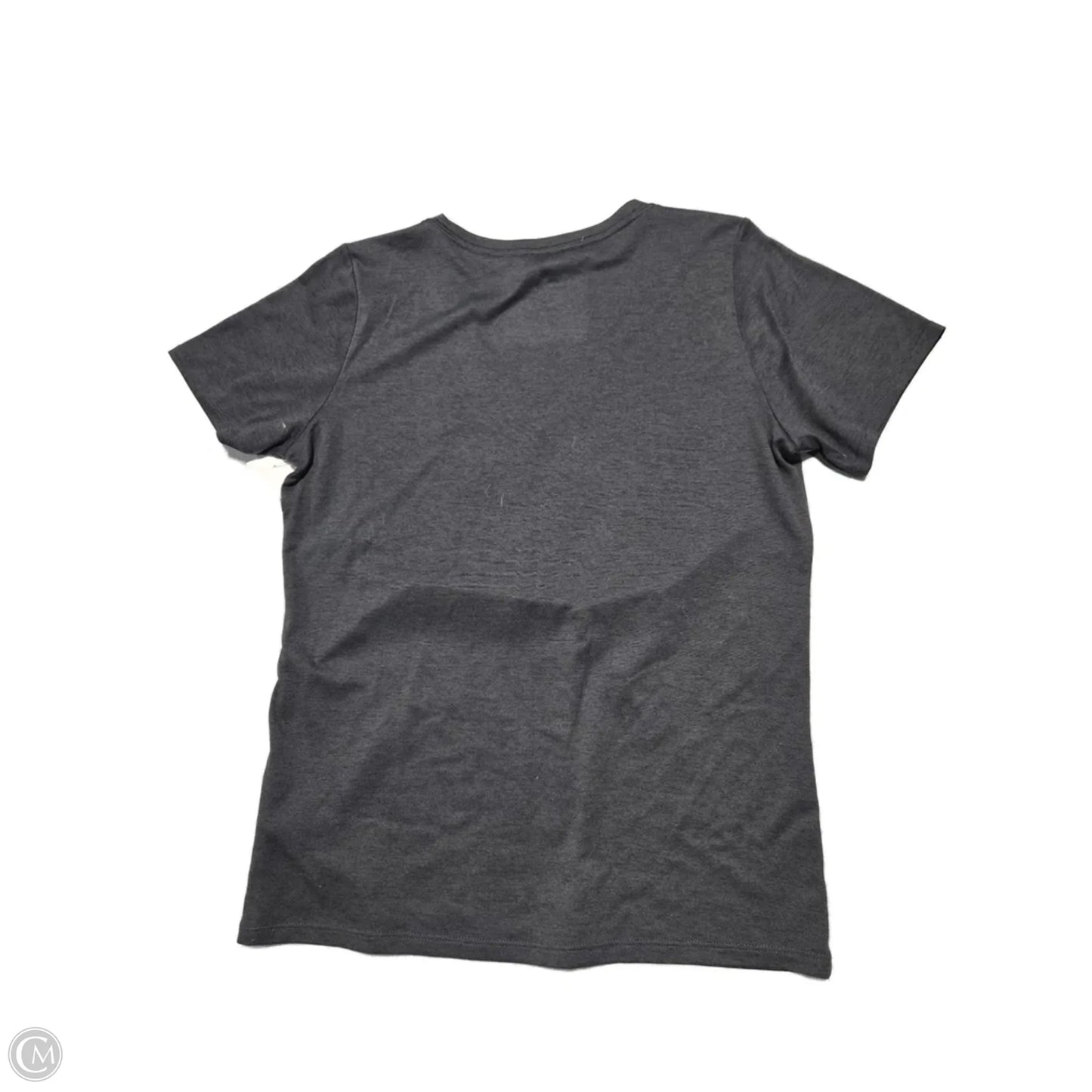 Athletic Top Short Sleeve By Nike In Grey, Size: M