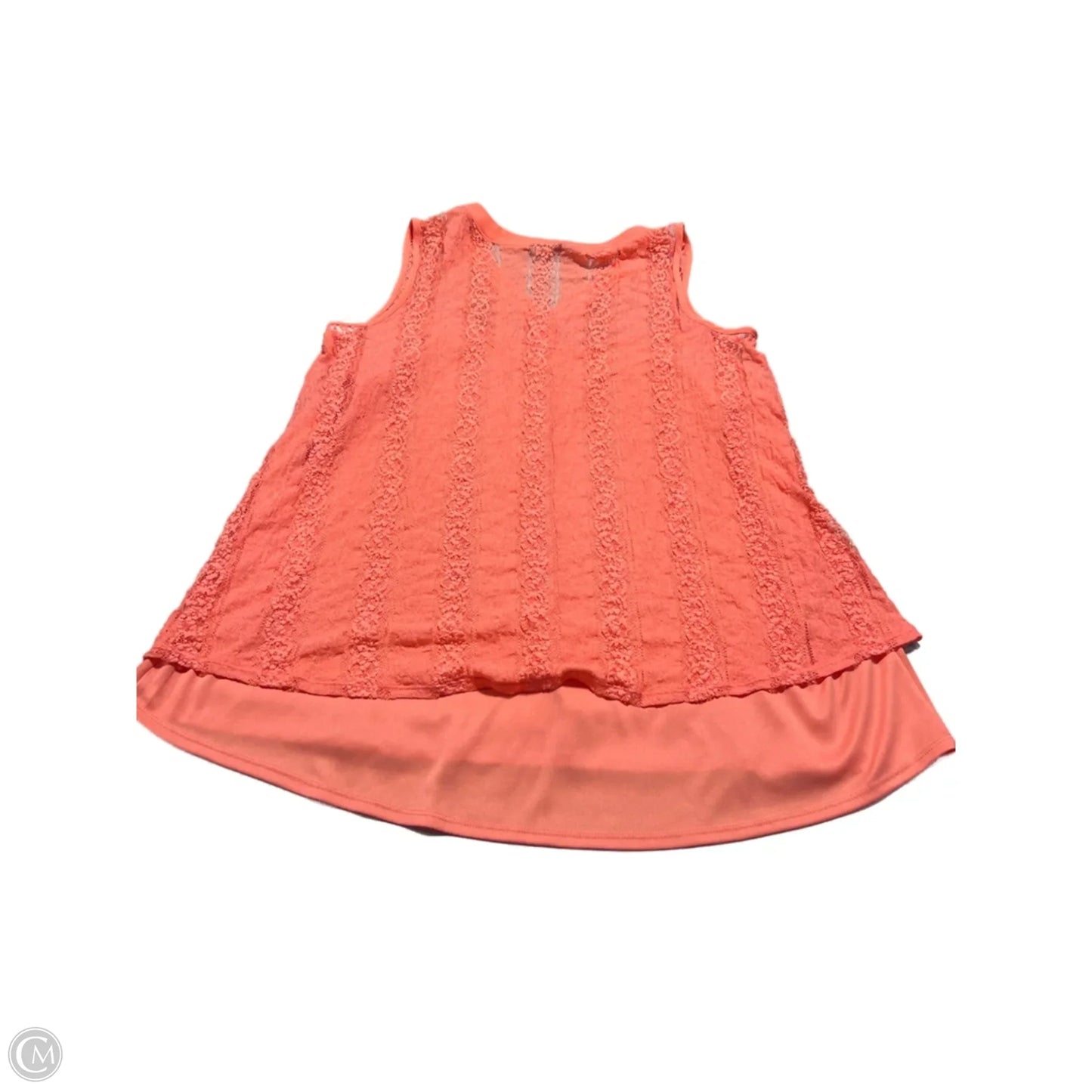 Tank Top By Cato In Coral, Size: Xl