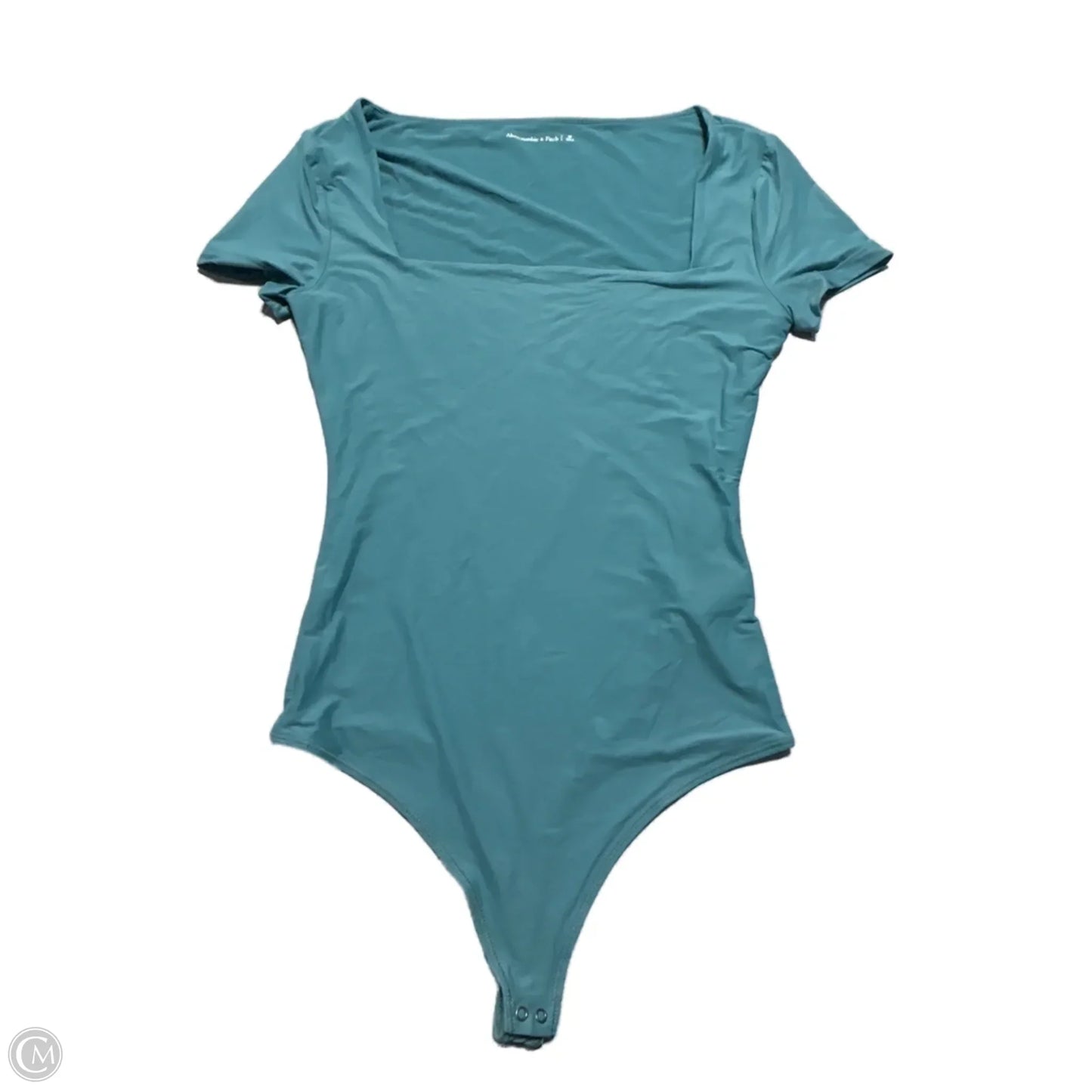 Top Short Sleeve By Abercrombie And Fitch In Teal, Size: M