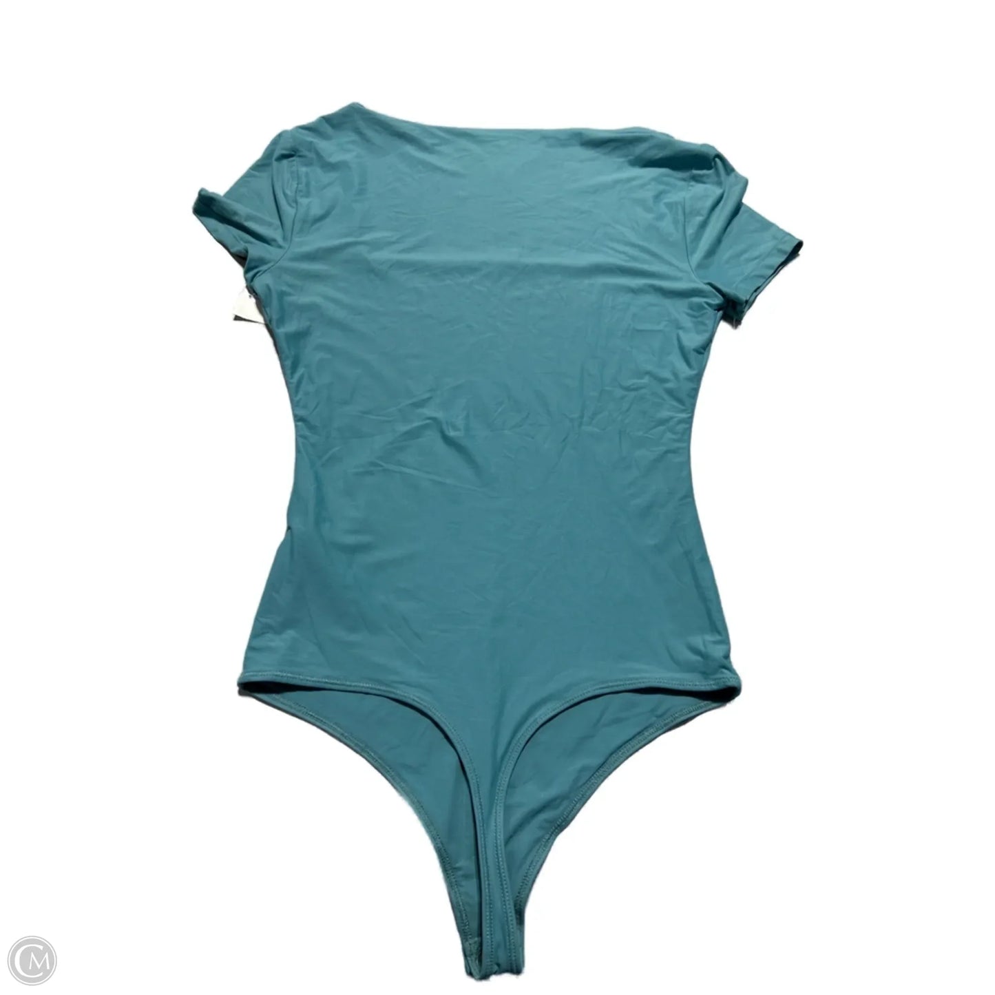 Top Short Sleeve By Abercrombie And Fitch In Teal, Size: M