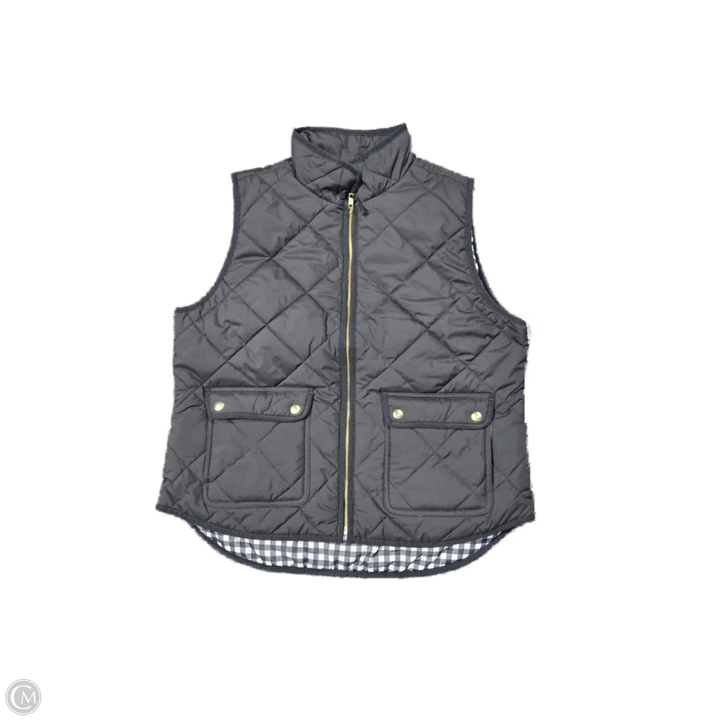 Vest Puffer & Quilted By J. Crew In Black, Size: L