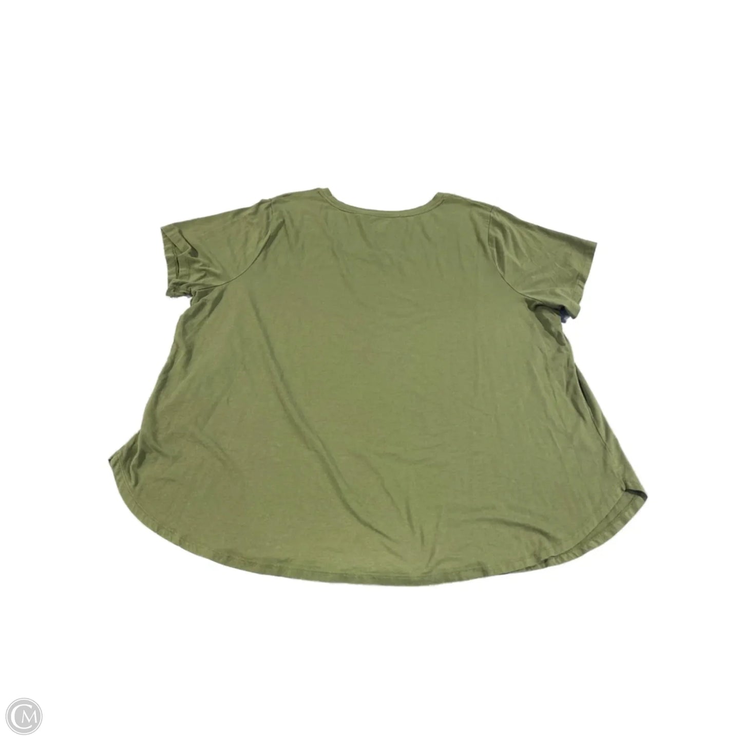 Top Short Sleeve Basic By Ava & Viv In Green, Size: 3x