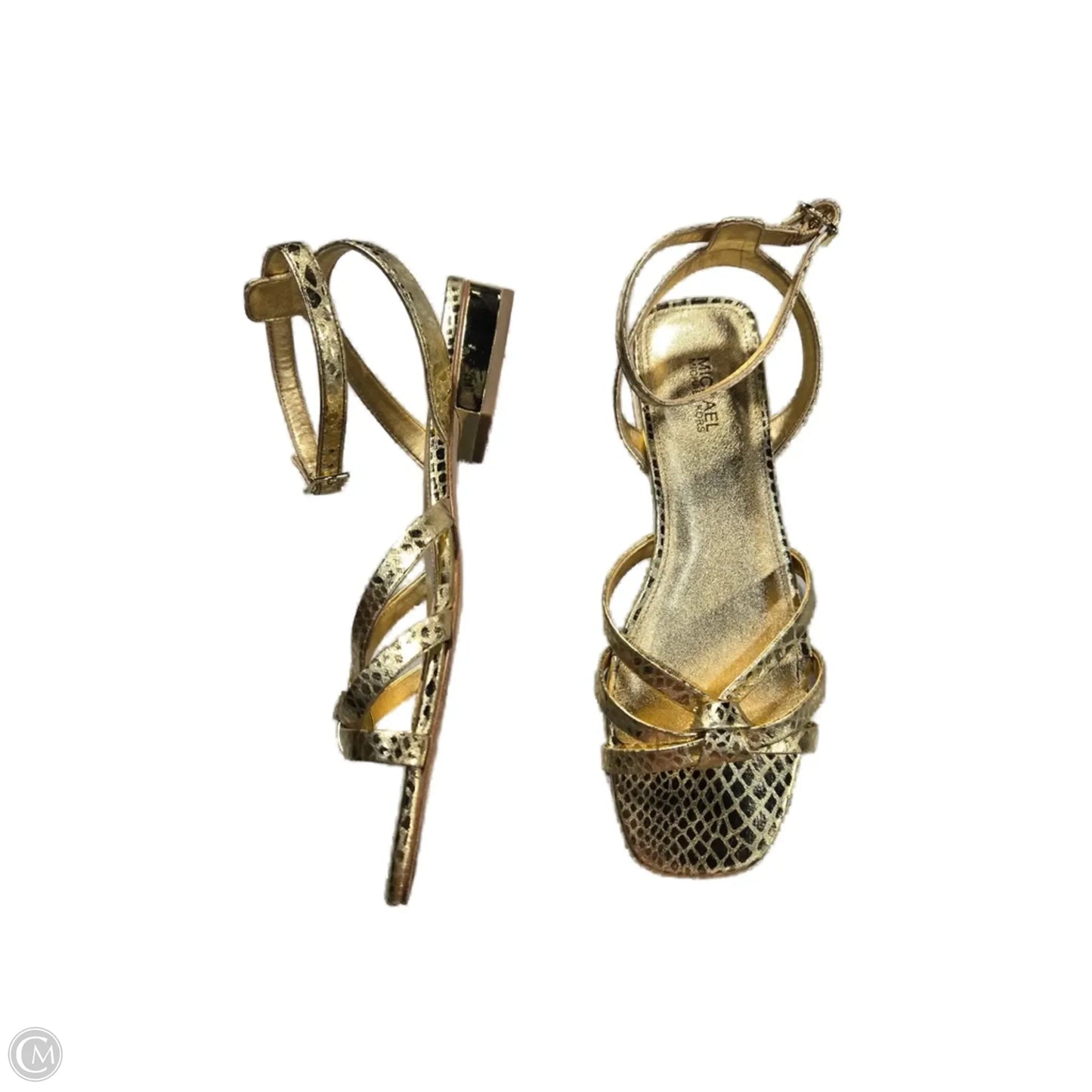 Sandals Flats By Michael By Michael Kors In Gold, Size: 7