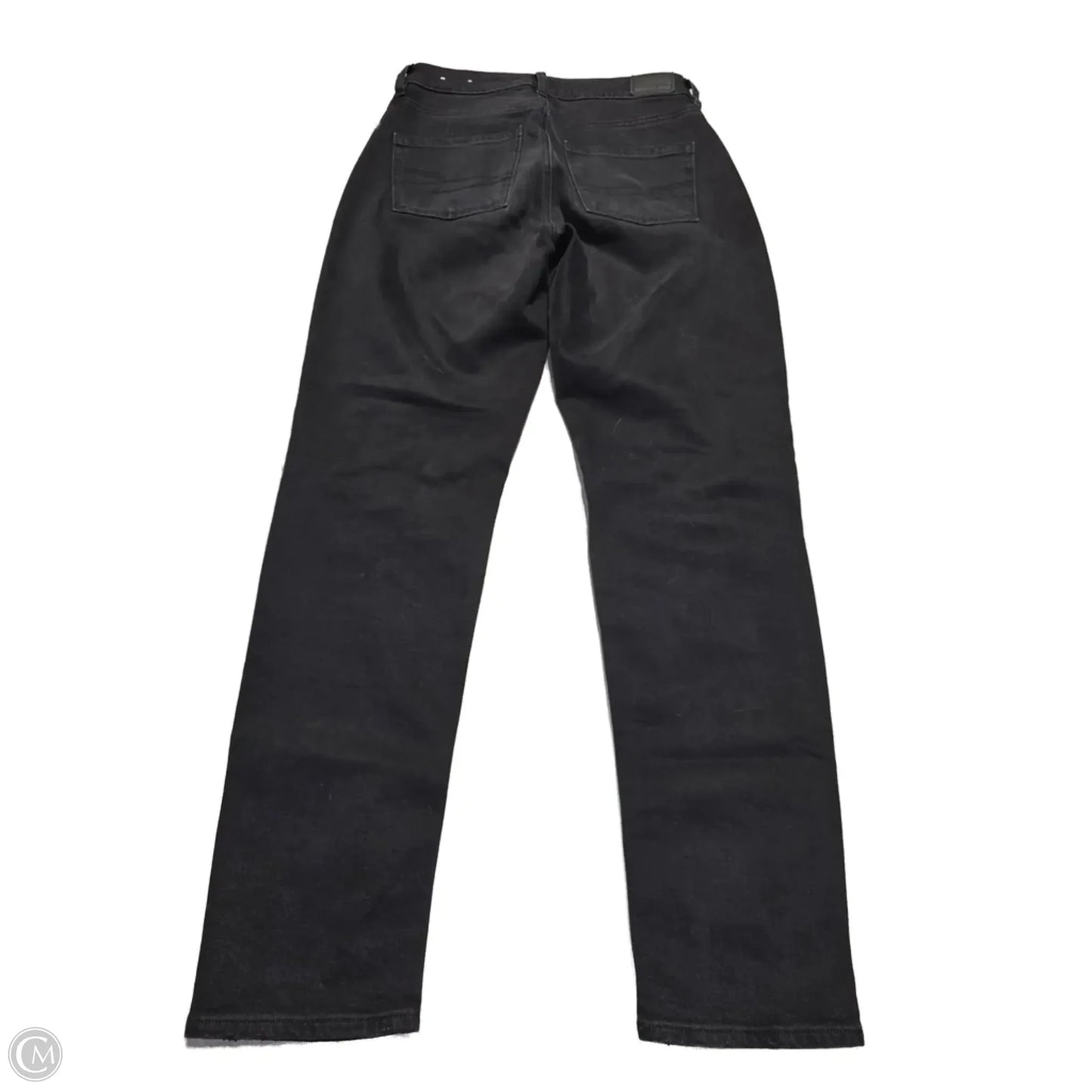 Jeans Straight By American Eagle In Black Denim, Size: 4l