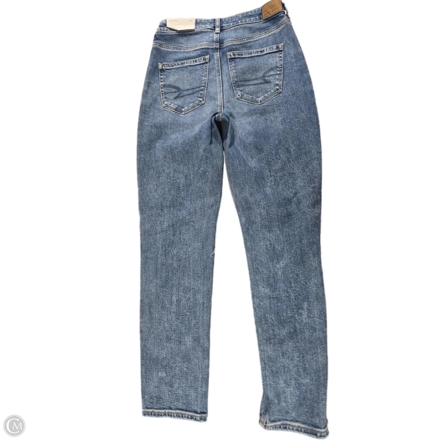Jeans Straight By American Eagle In Blue Denim, Size: 4l