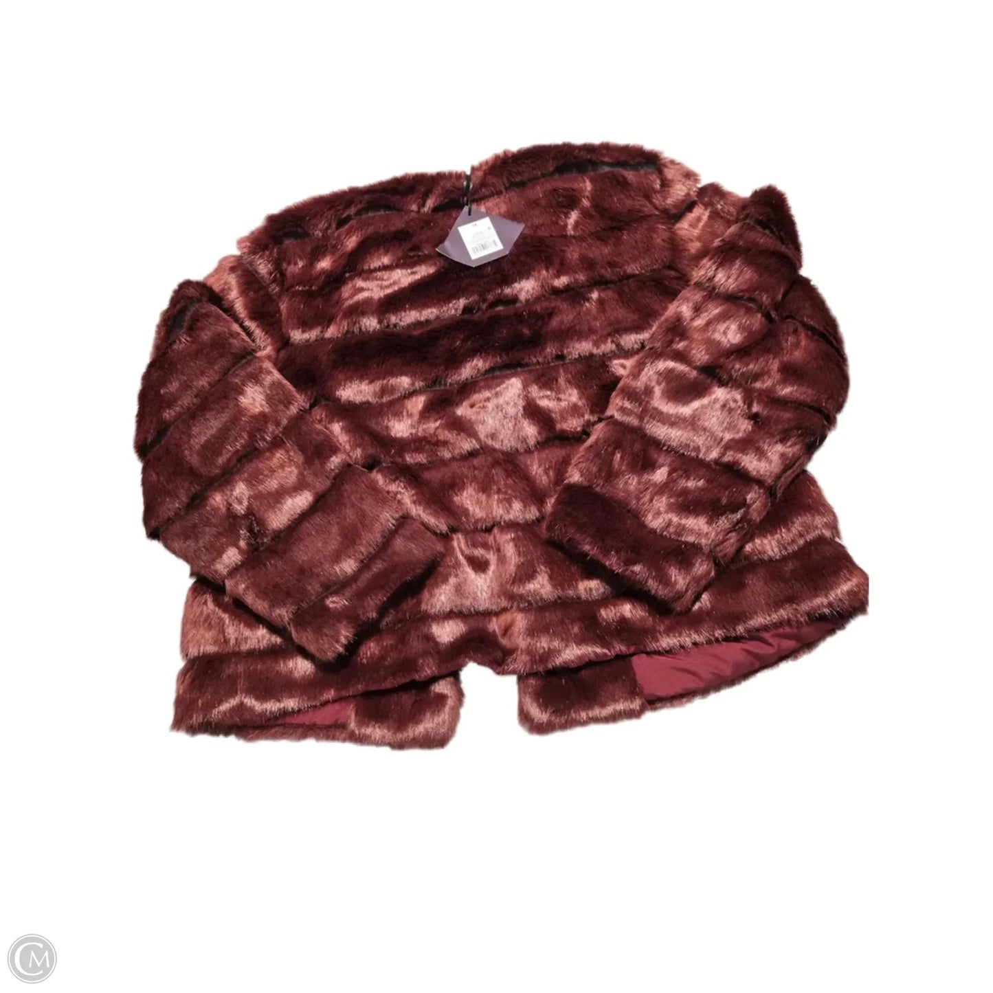 Coat Faux Fur & Sherpa By Ava & Viv In Red, Size: 1x