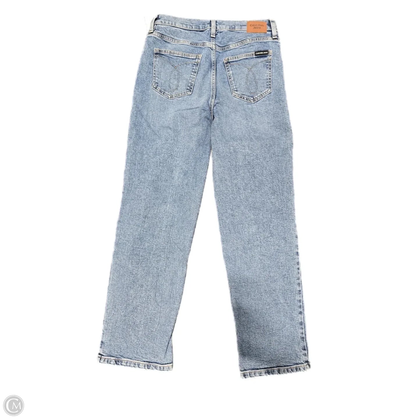 Jeans Straight By Calvin Klein In Blue Denim, Size: 4