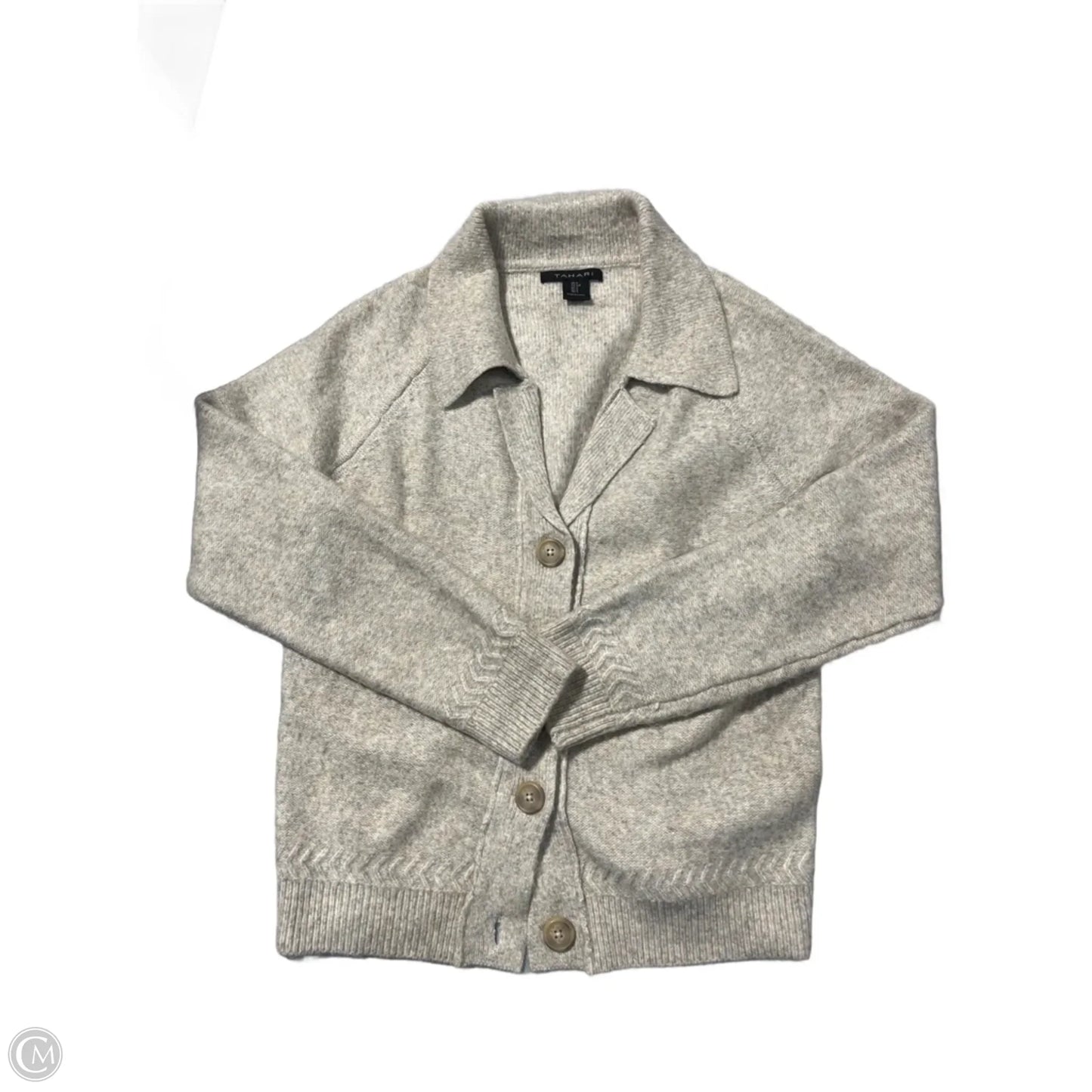 Cardigan By Tahari In Tan, Size: S