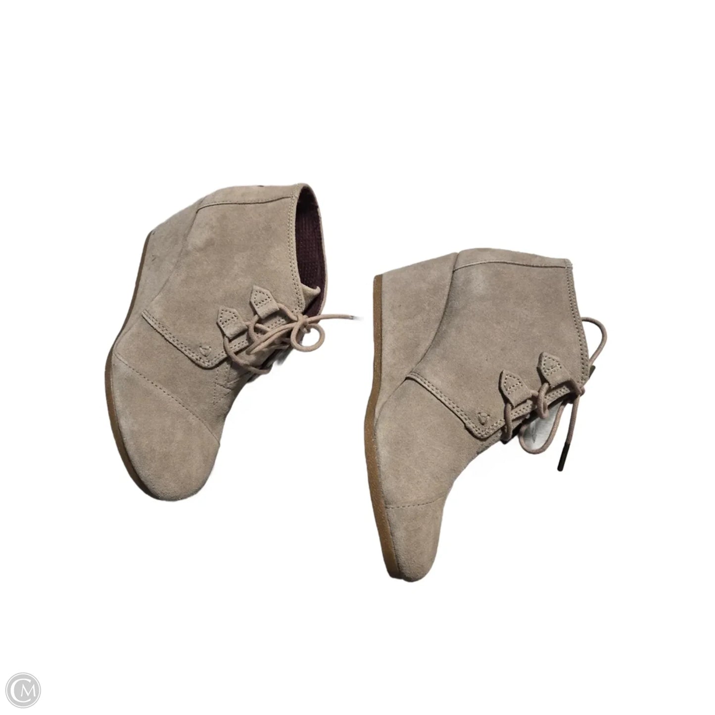 Boots Ankle Heels By Toms In Tan, Size: 8.5