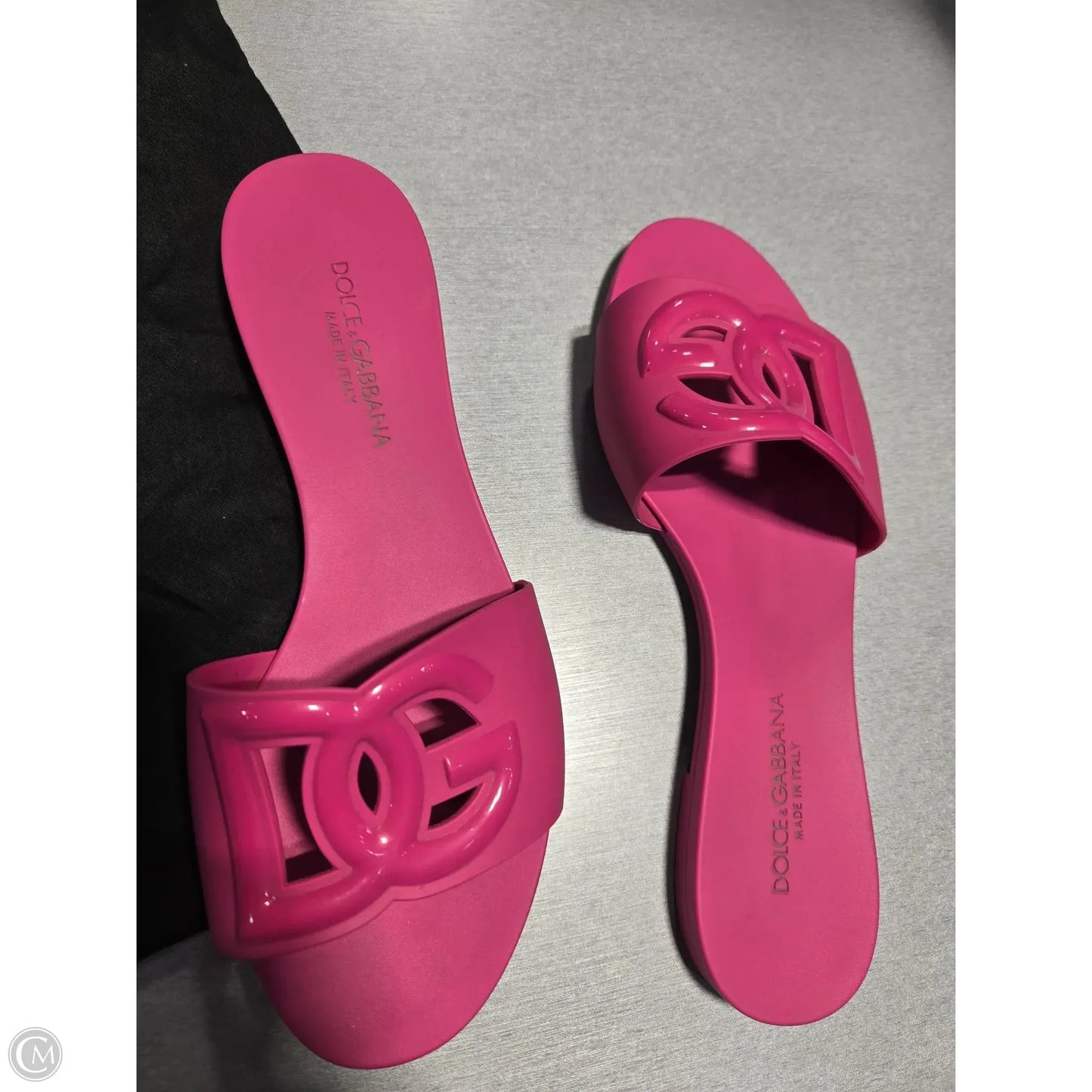 Sandals Luxury Designer By Dolce And Gabbana In Pink, Size: 8