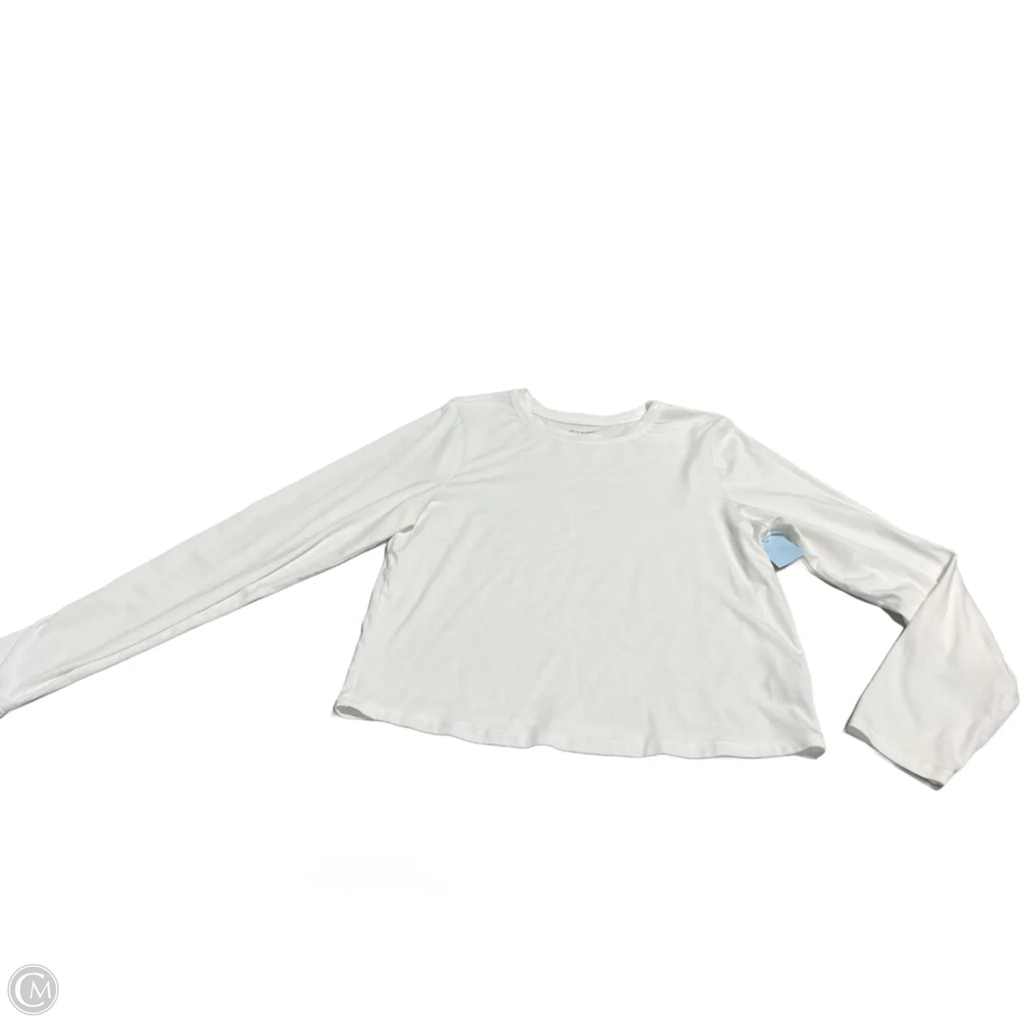 Top Long Sleeve By Old Navy In White, Size: L