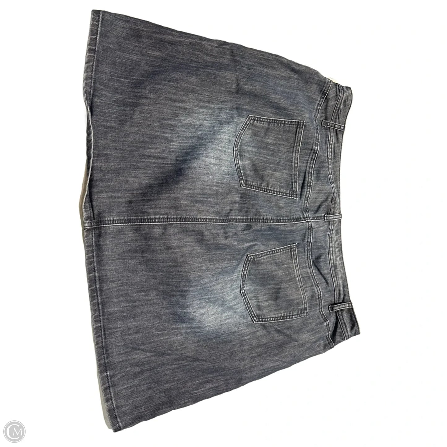 Skirt Mini & Short By Cj Banks In Blue Denim, Size: 24