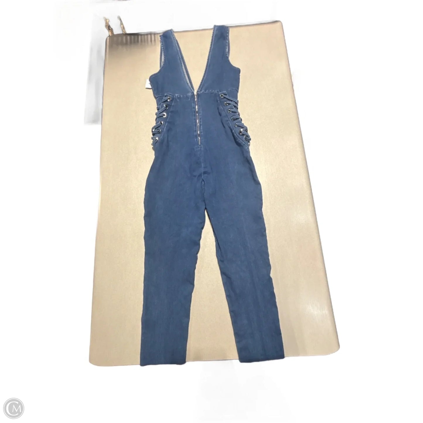 Jumpsuit By Cme In Blue Denim, Size: S