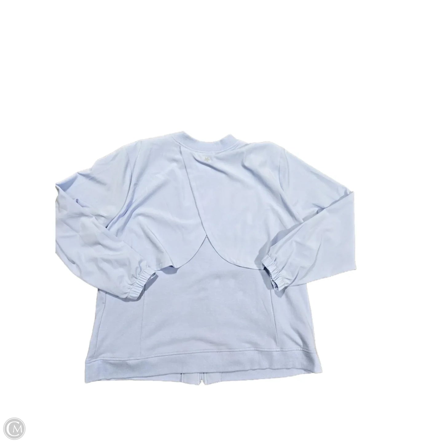 Jacket Windbreaker By Tek Gear In Blue, Size: 1x