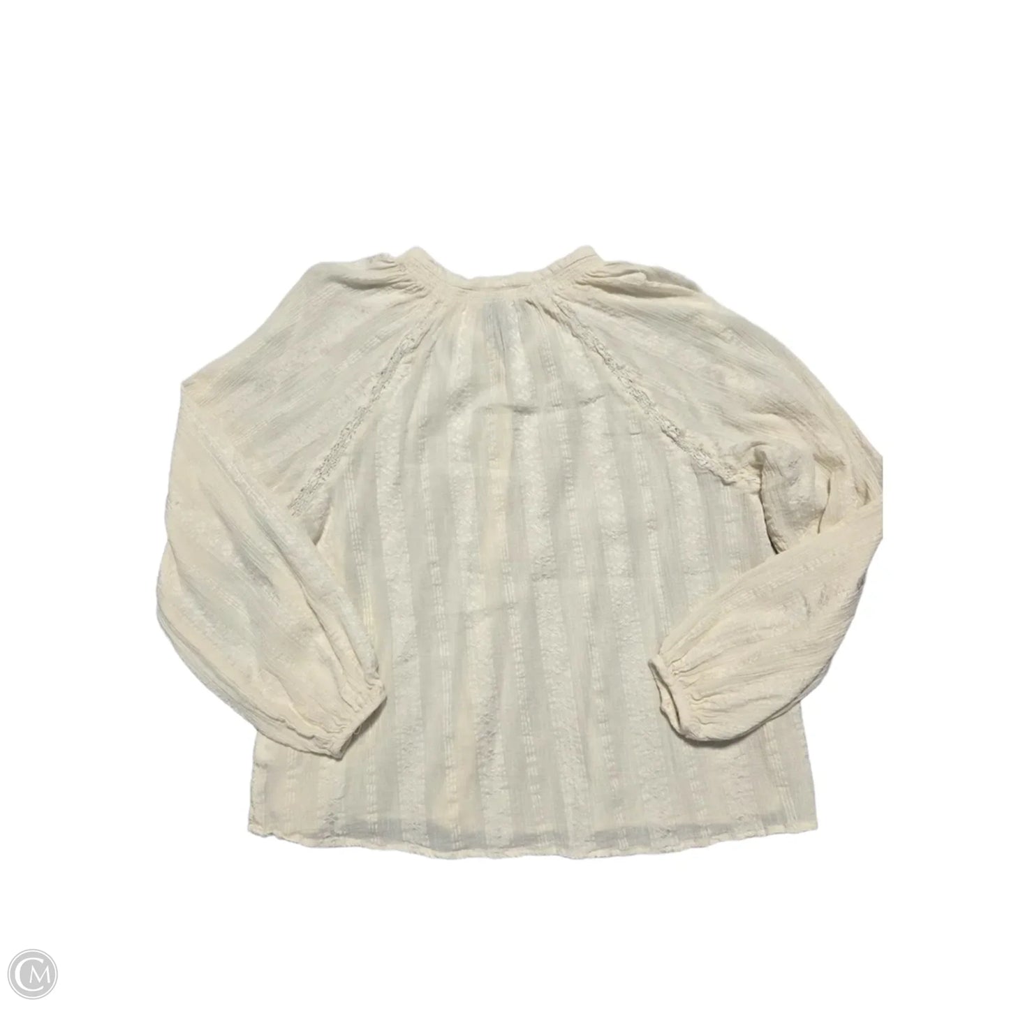 Top Long Sleeve By Universal Thread In Cream, Size: S