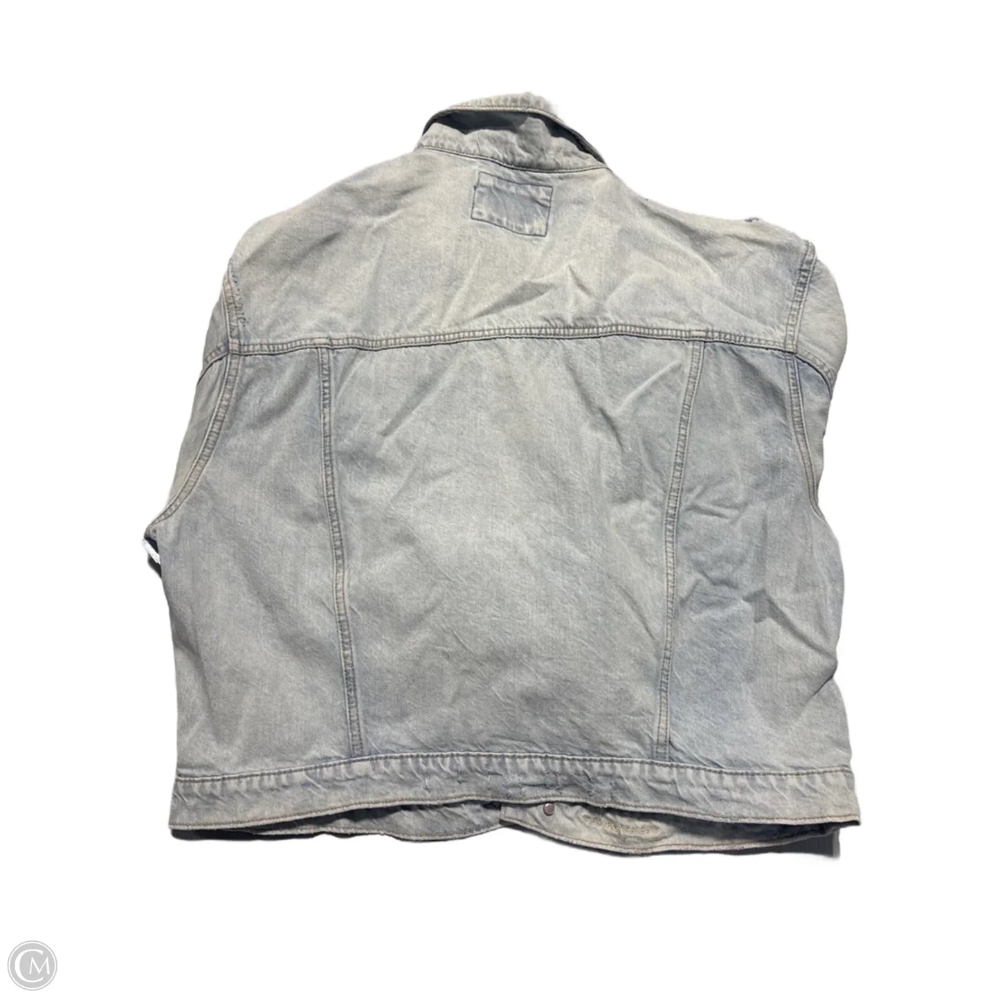 Jacket Denim By American Eagle In Blue Denim, Size: M