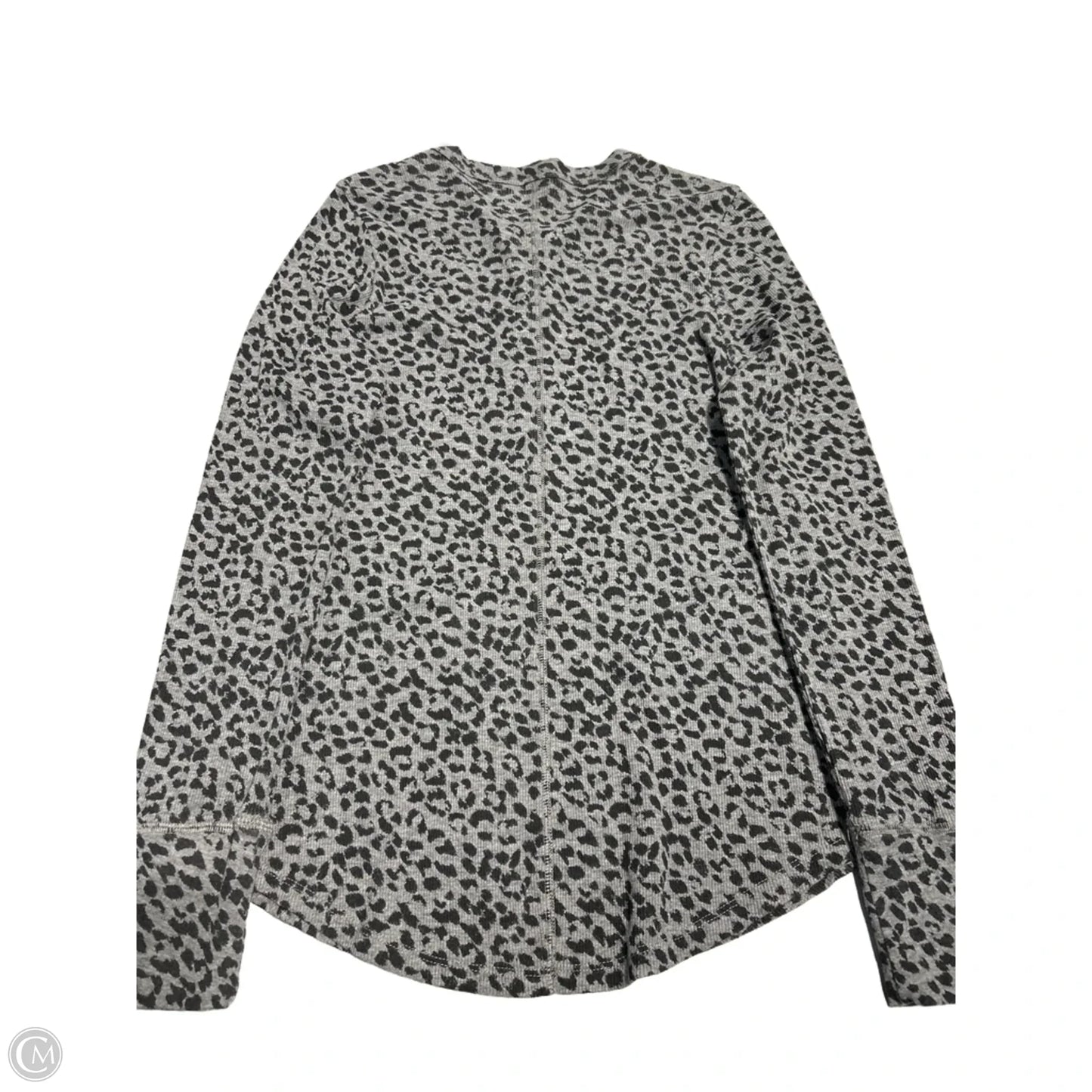 Top Long Sleeve By Aerie In Animal Print, Size: M