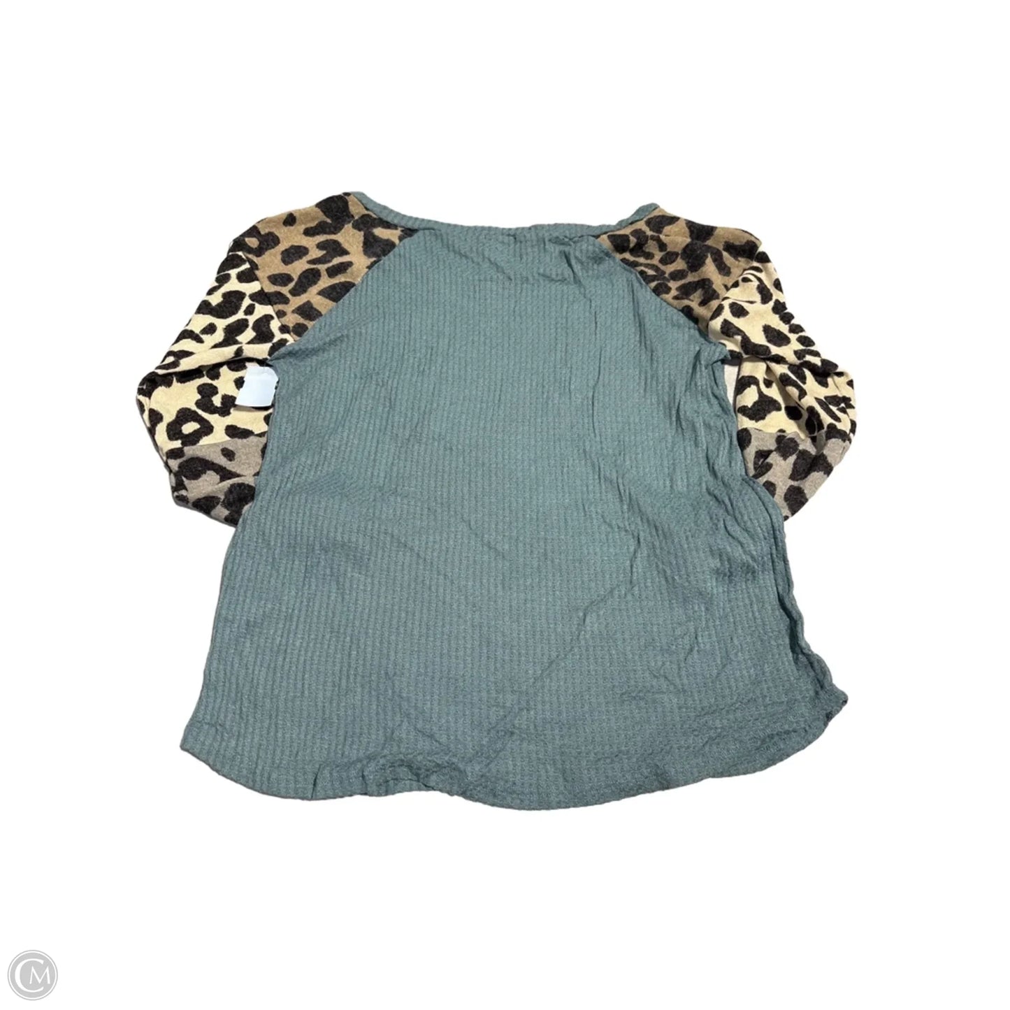 Top Long Sleeve By Bibi In Teal, Size: S