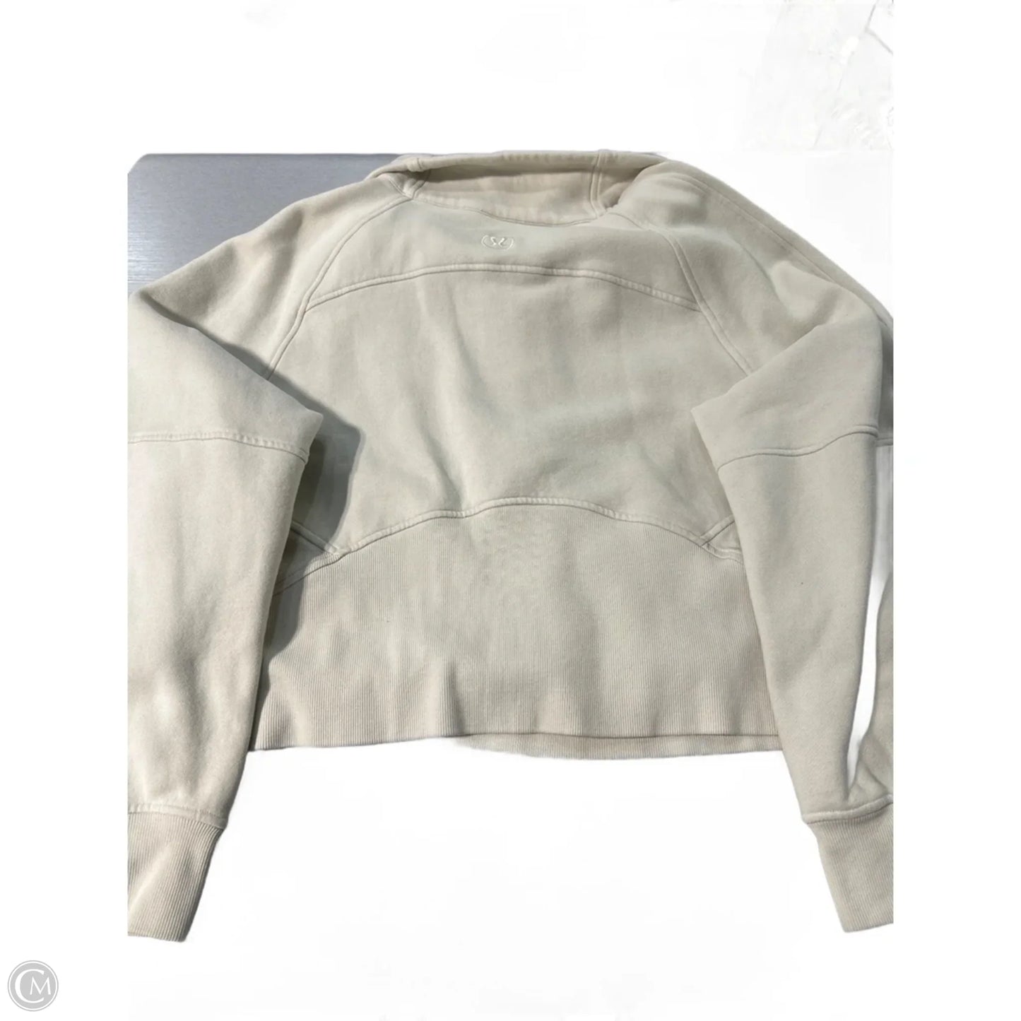 Sweatshirt Collar By Lululemon In Beige, Size: Xl
