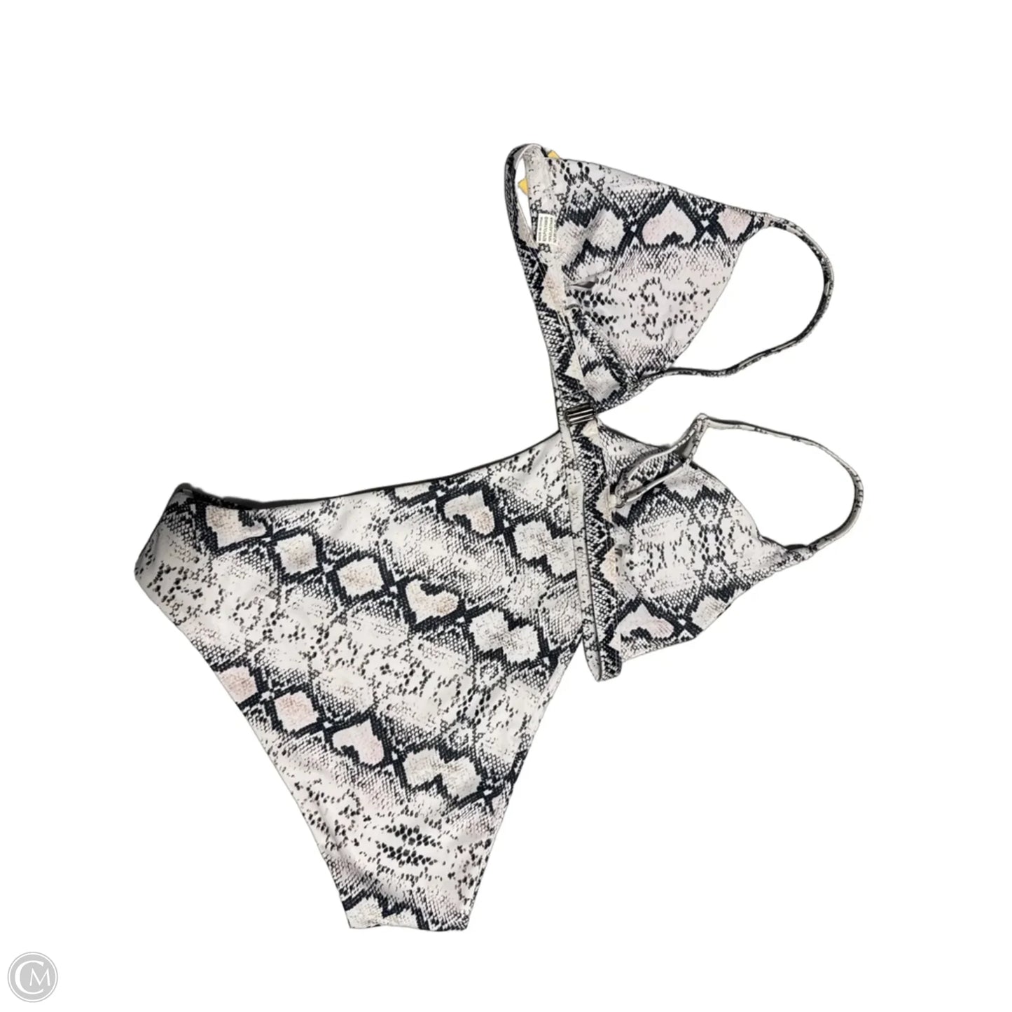 Swimsuit 2pc By Cmf In Snakeskin Print, Size: Xl