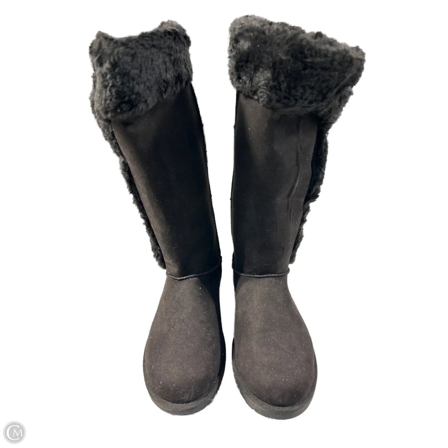 Boots Mid-calf Flats By Cme In Black, Size: 9.5
