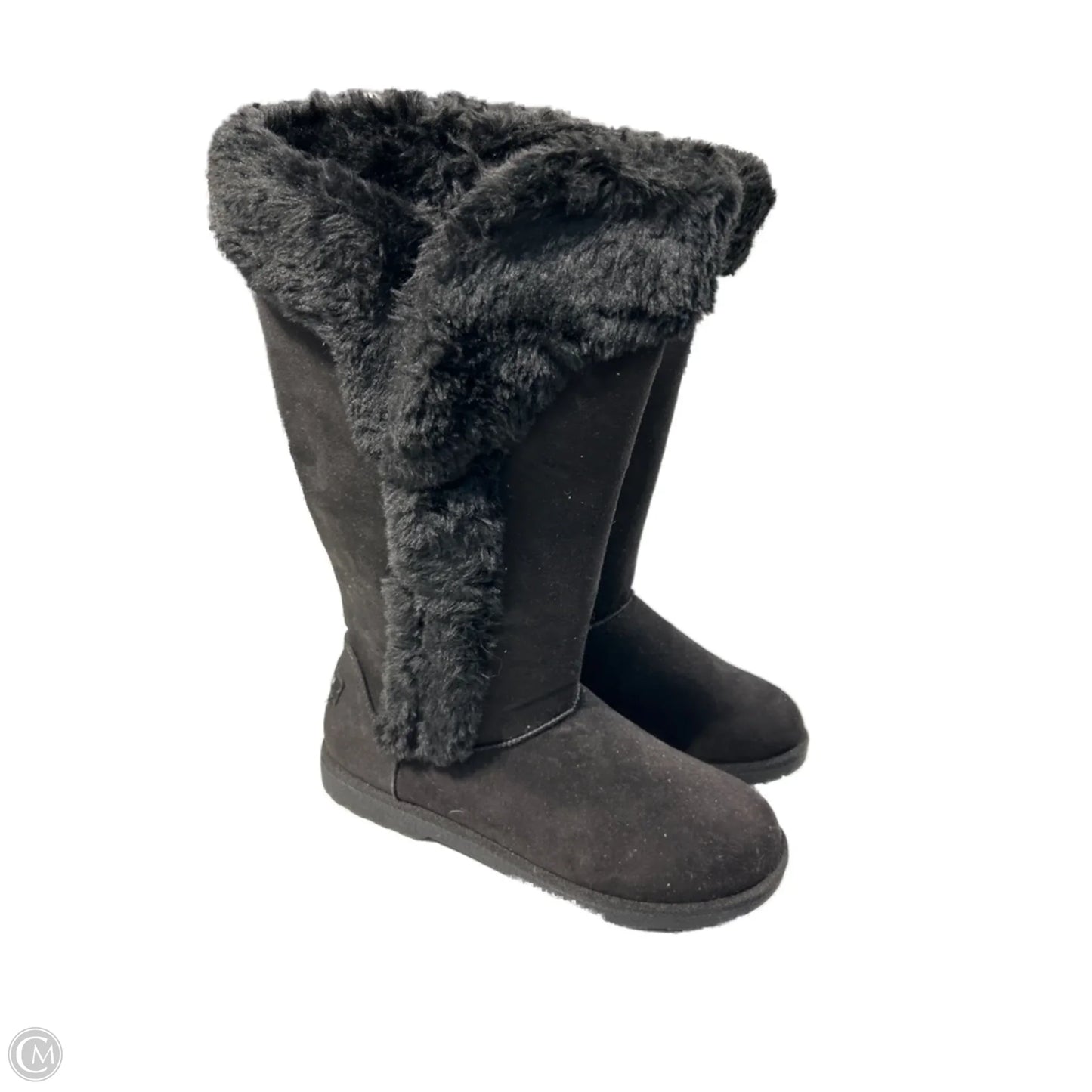 Boots Mid-calf Flats By Cme In Black, Size: 9.5