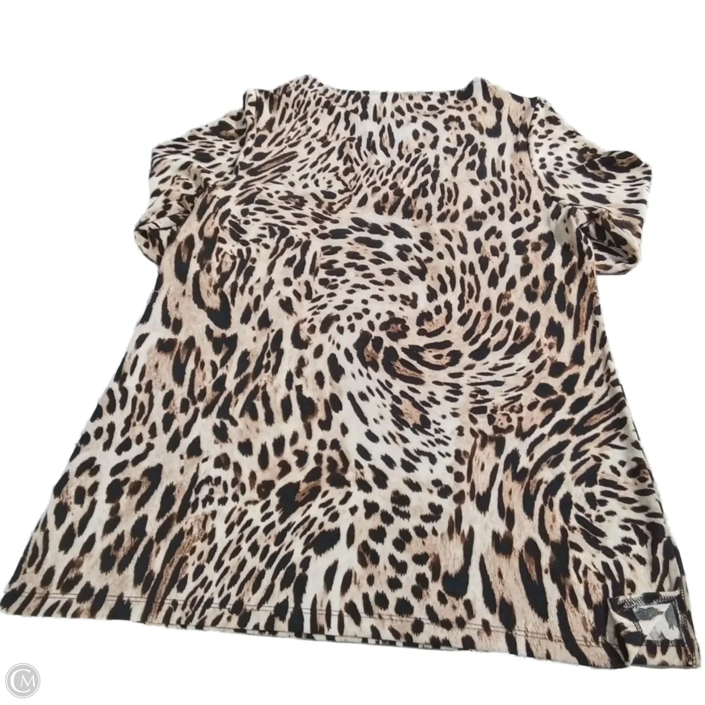 Blouse 3/4 Sleeve By Chicos In Animal Print, Size: M