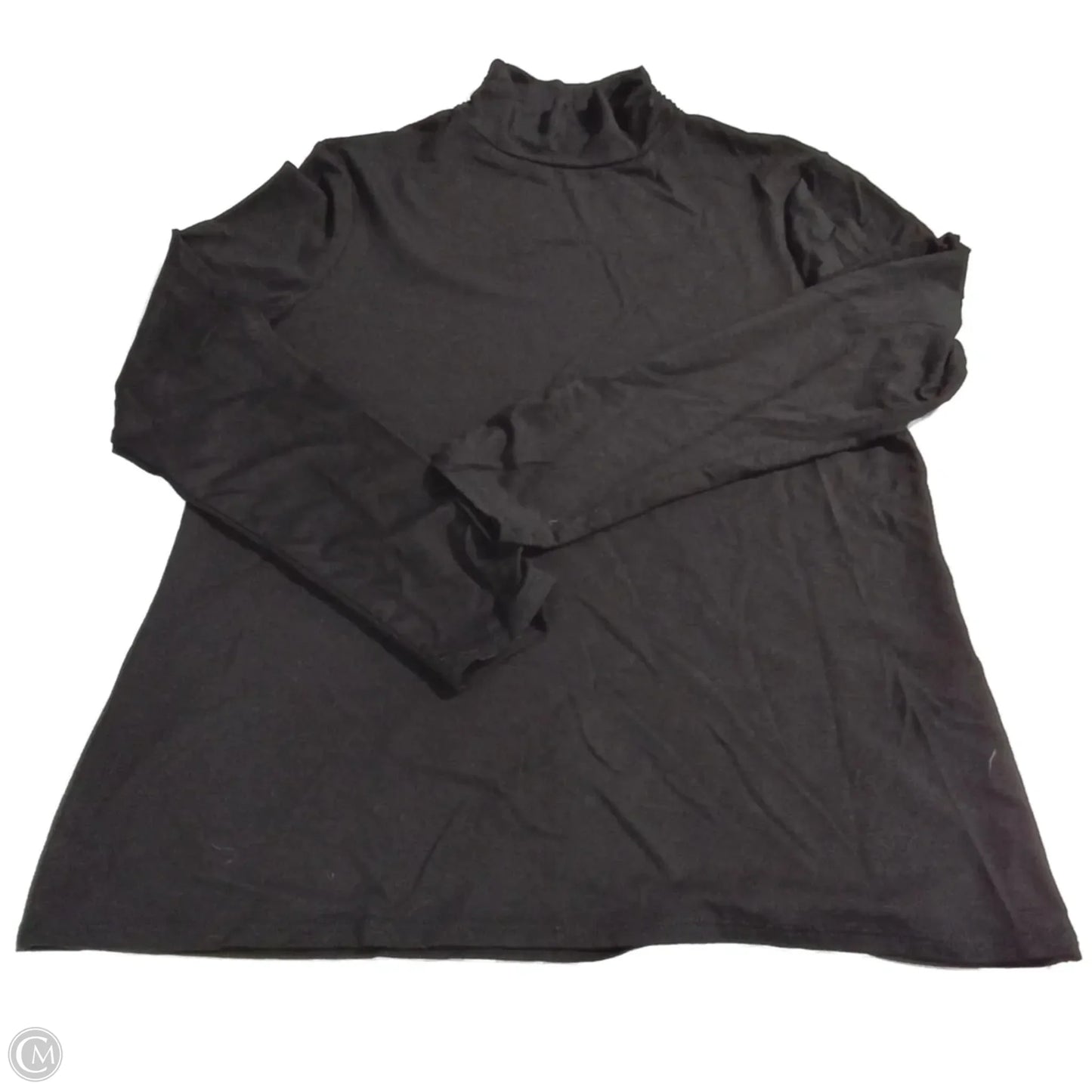 Top Long Sleeve Basic By Chicos In Black, Size: M