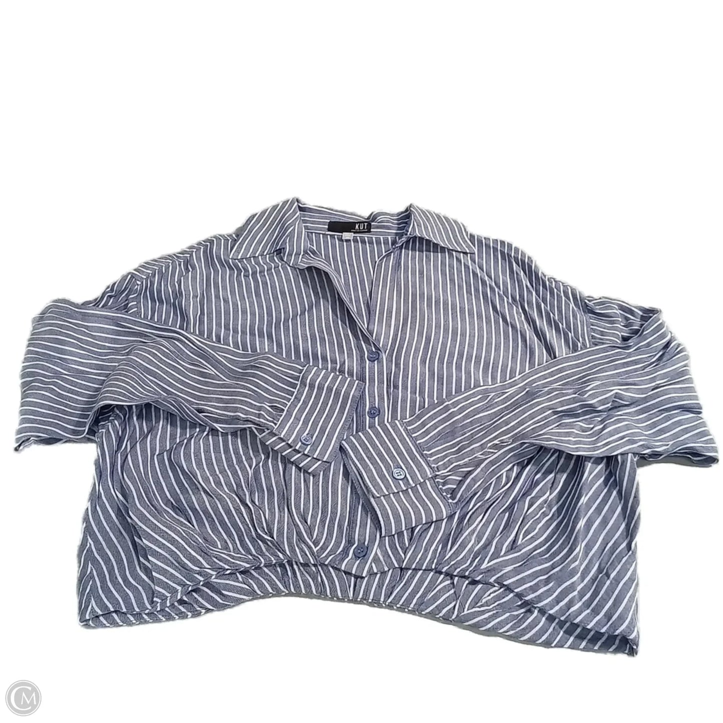 Blouse Long Sleeve By Kut In Blue, Size: Xs