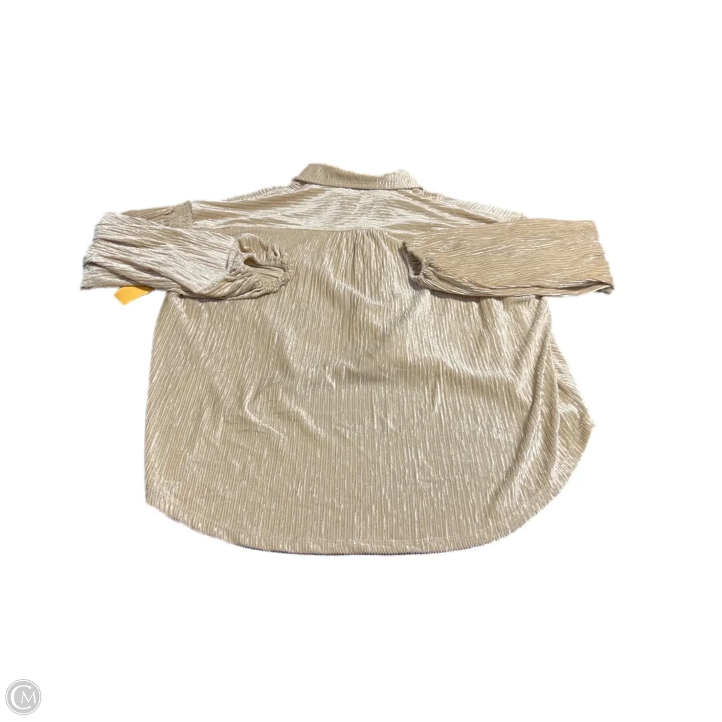 Top Long Sleeve By Skies Are Blue In Tan, Size: S