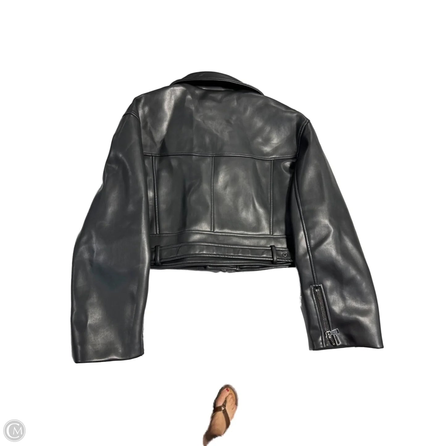 Coat Leather By Cme In Black, Size: S