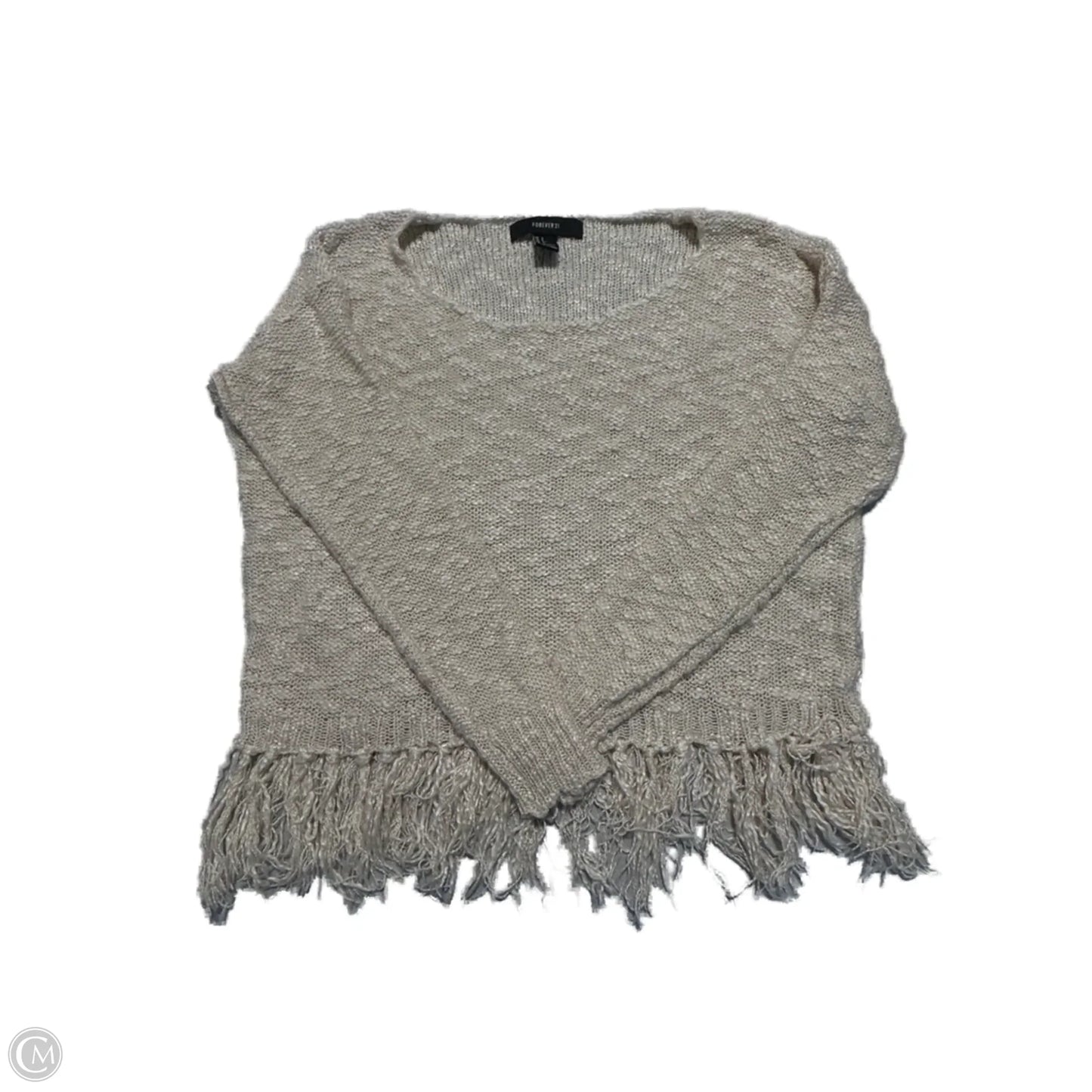 Sweater By Forever 21 In Cream, Size: S