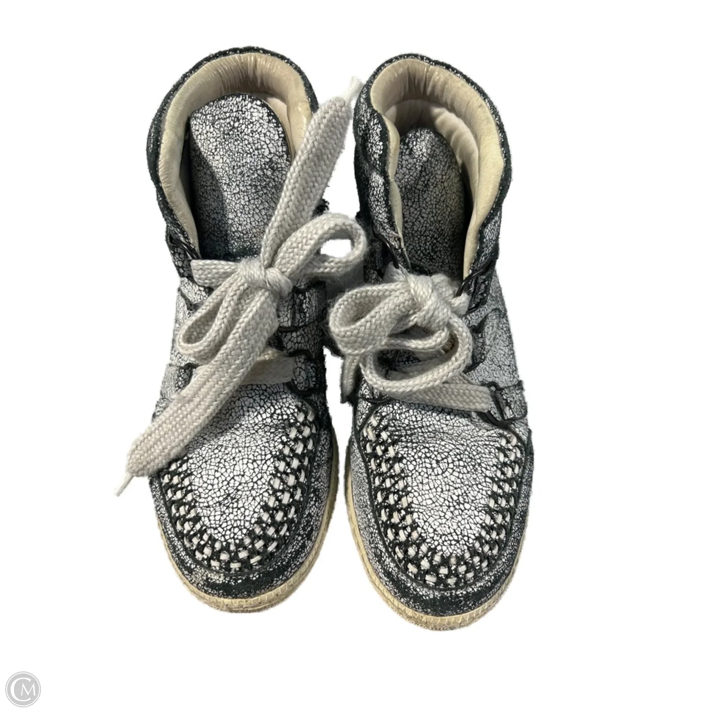 Shoes Designer By Sandro In Black & White, Size: 9