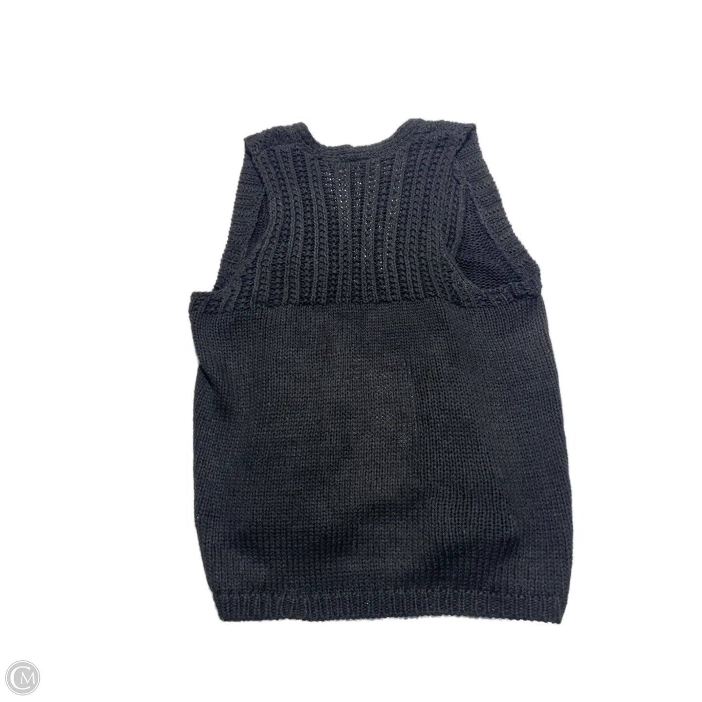 Vest Sweater By Gap In Black, Size: M