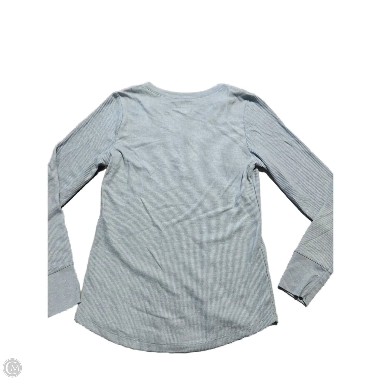 Top Long Sleeve Basic By Time And Tru In Blue, Size: L