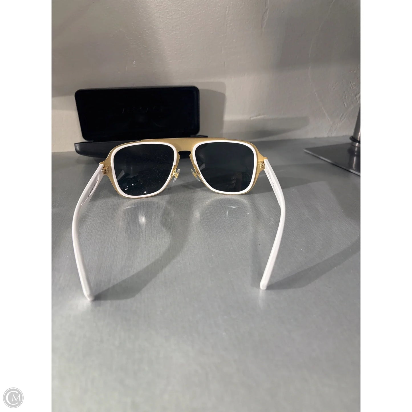 Sunglasses Luxury Designer By Versace, Size: Small
