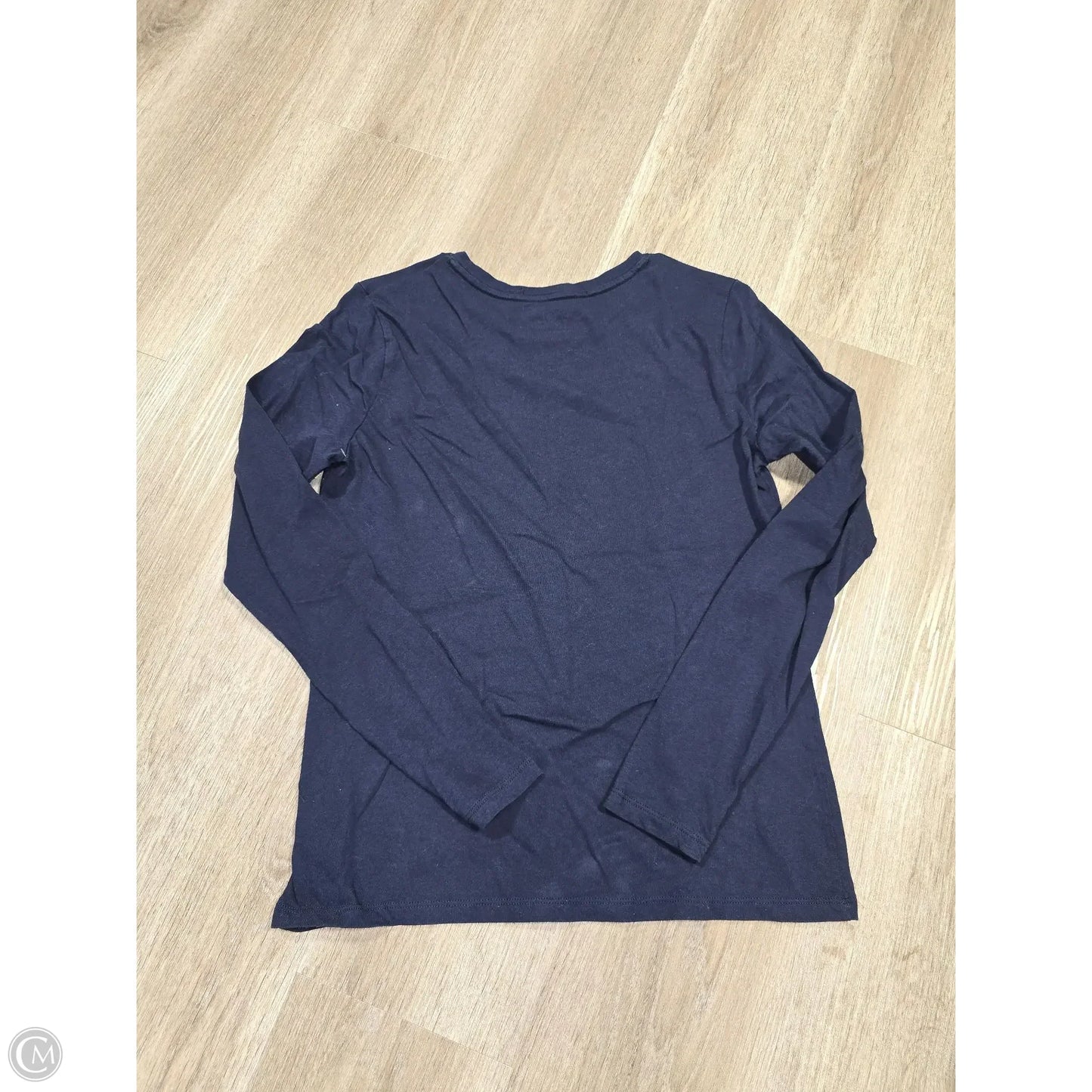 Top Long Sleeve Basic By Time And Tru In Navy, Size: 4