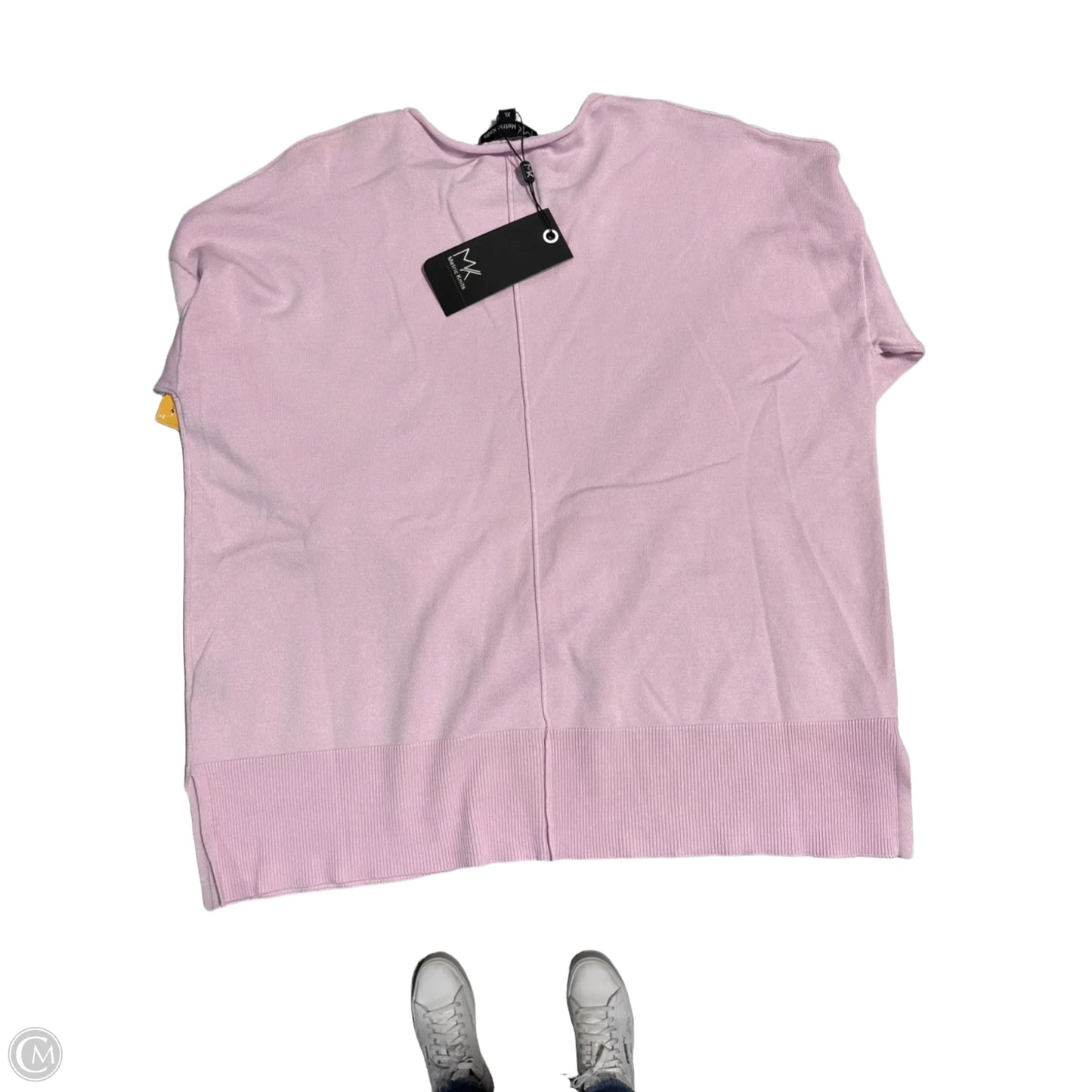 Sweater By Mk Knits In Pink, Size: Xl